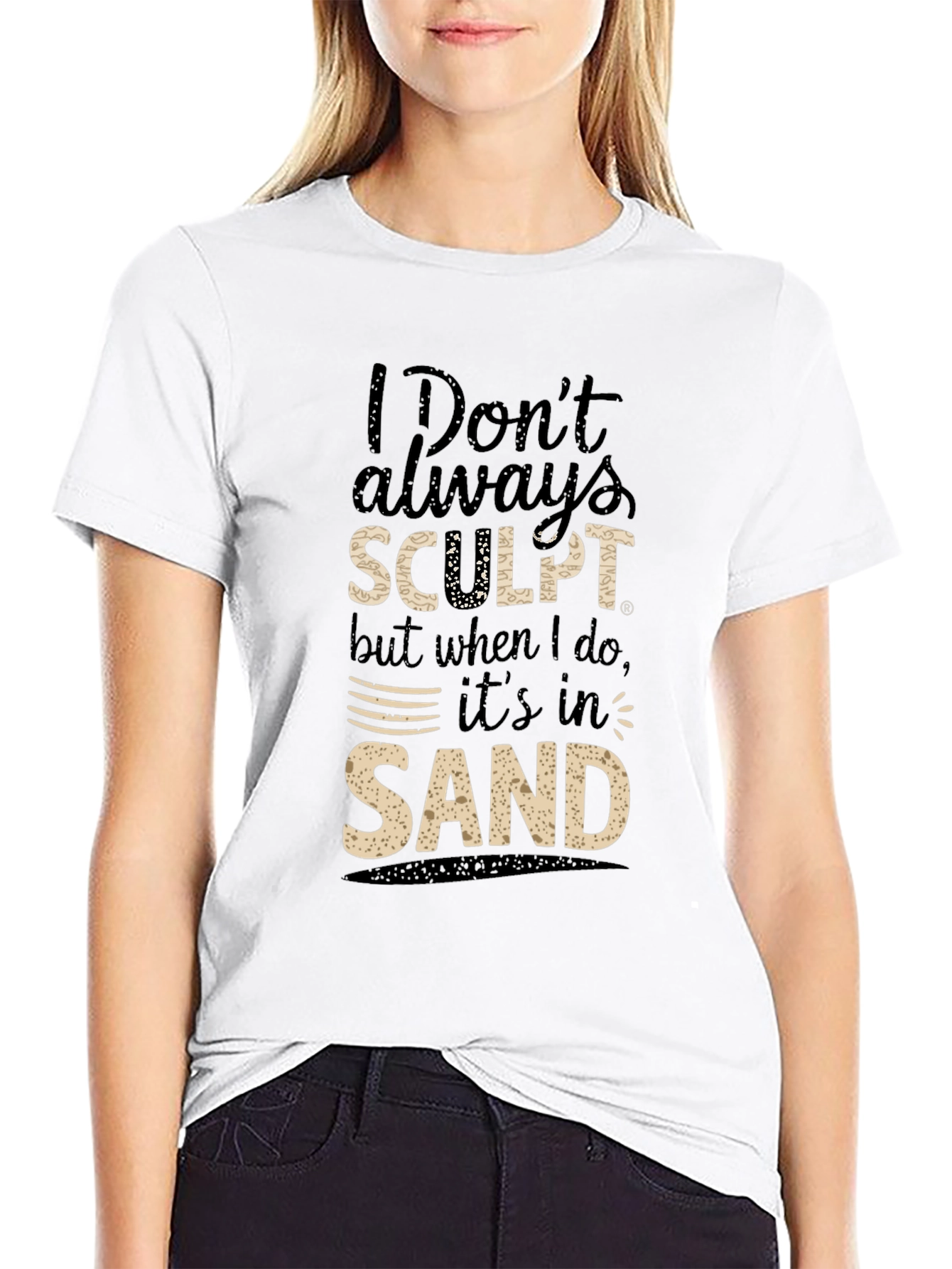 Funny Sand Sculpting Graphic T-Shirt