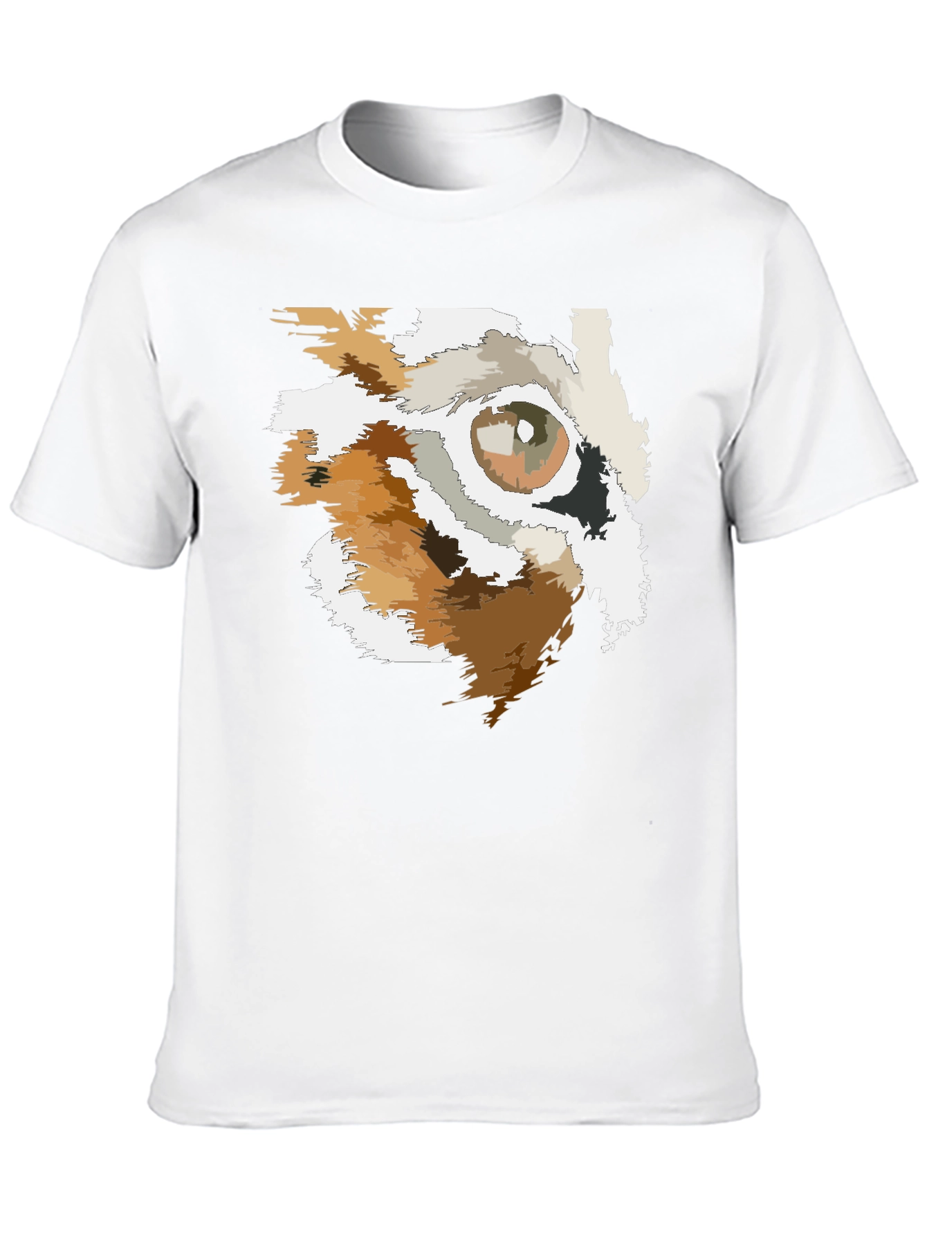 Abstract Eye Graphic Black T-Shirt