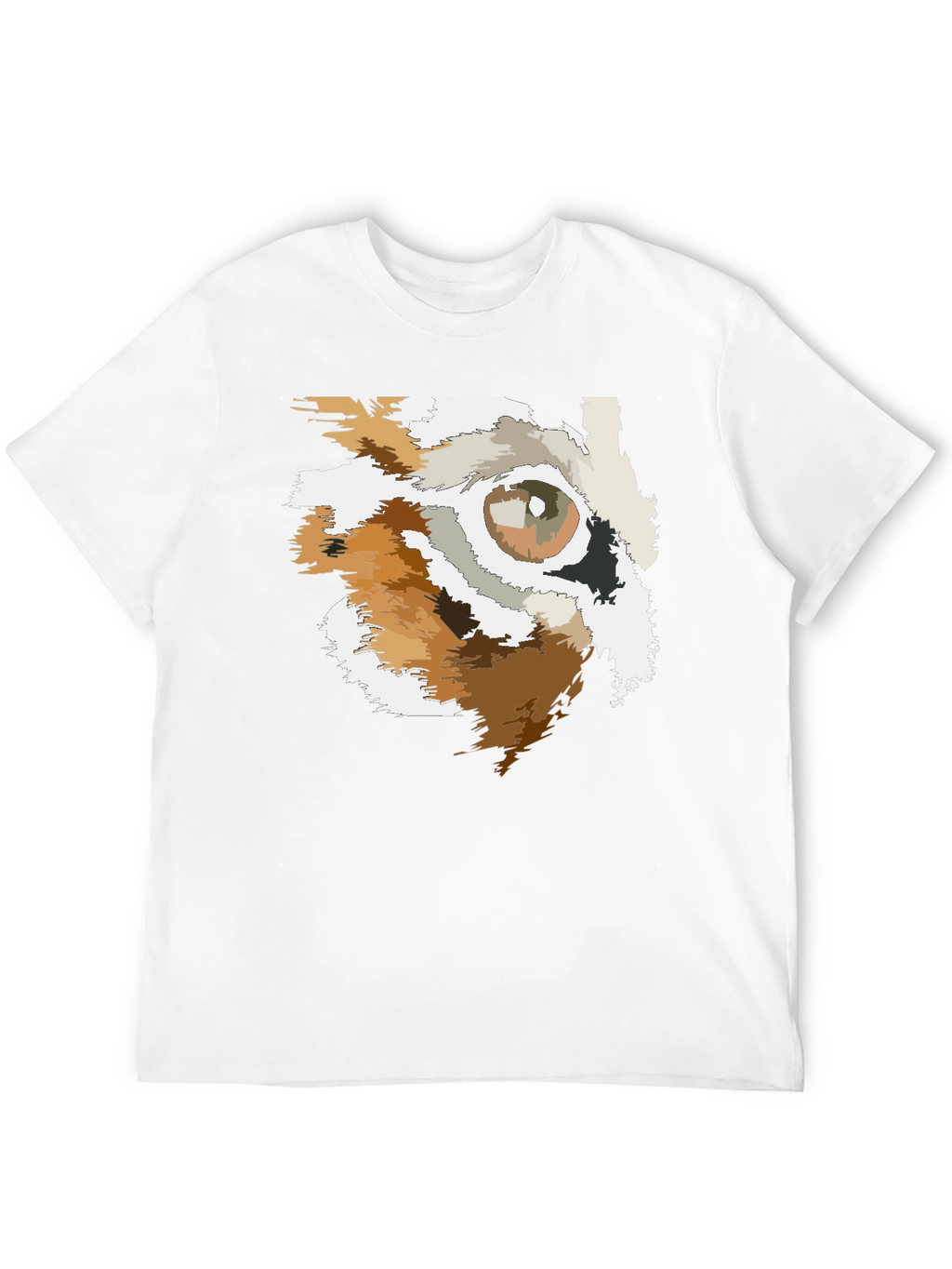 Abstract Eye Graphic Black T-Shirt
