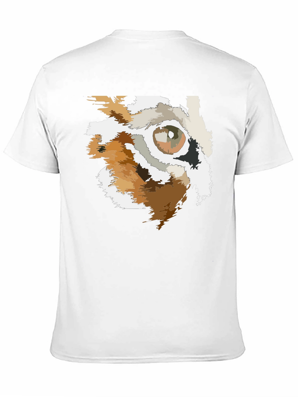 Abstract Eye Graphic Black T-Shirt