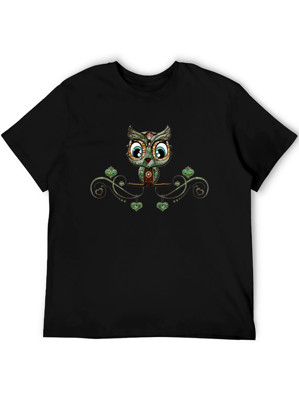 Owl Graphic Print T-Shirt - Unique Design