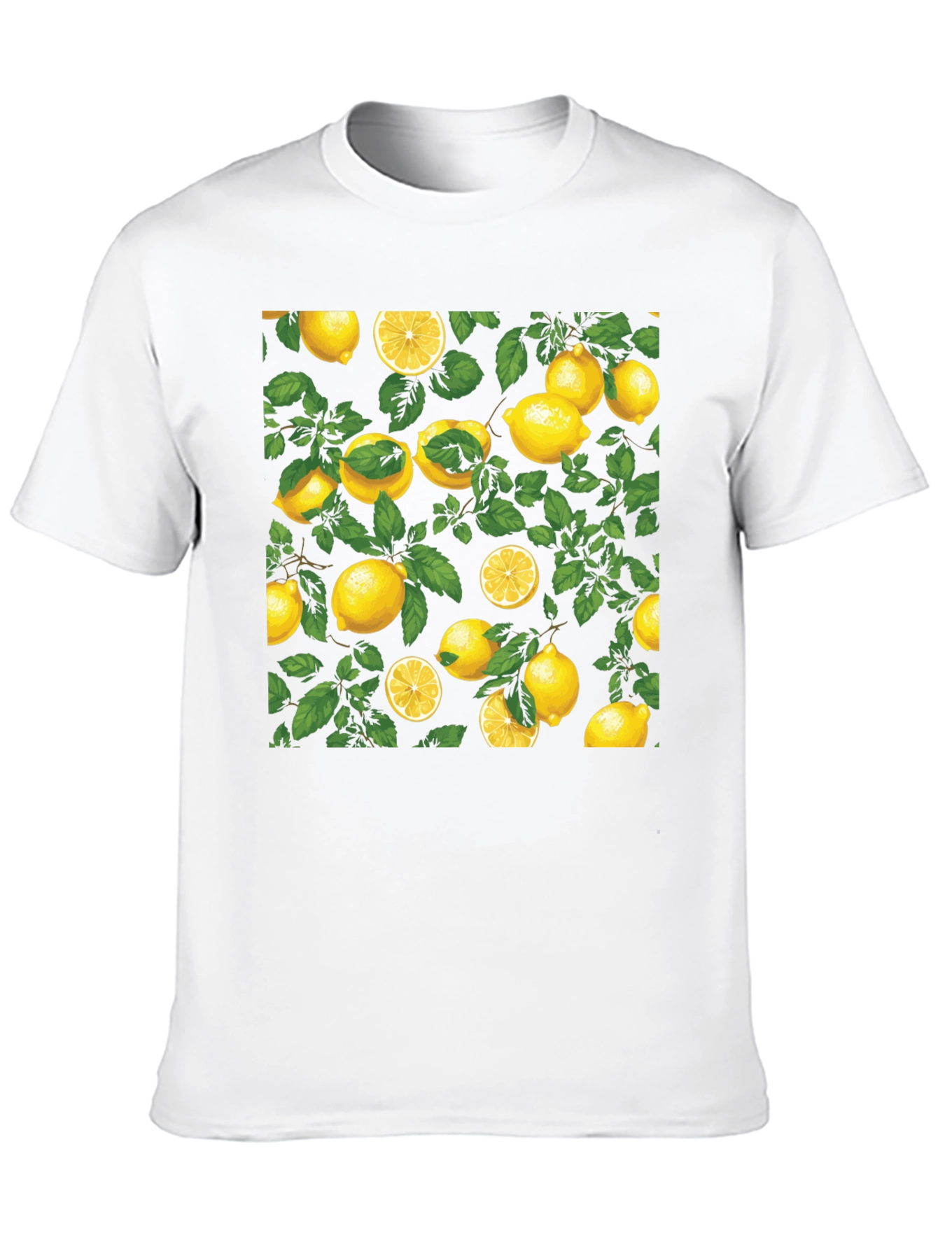 Lemon Print Black T-Shirt: Fresh & Fun Style