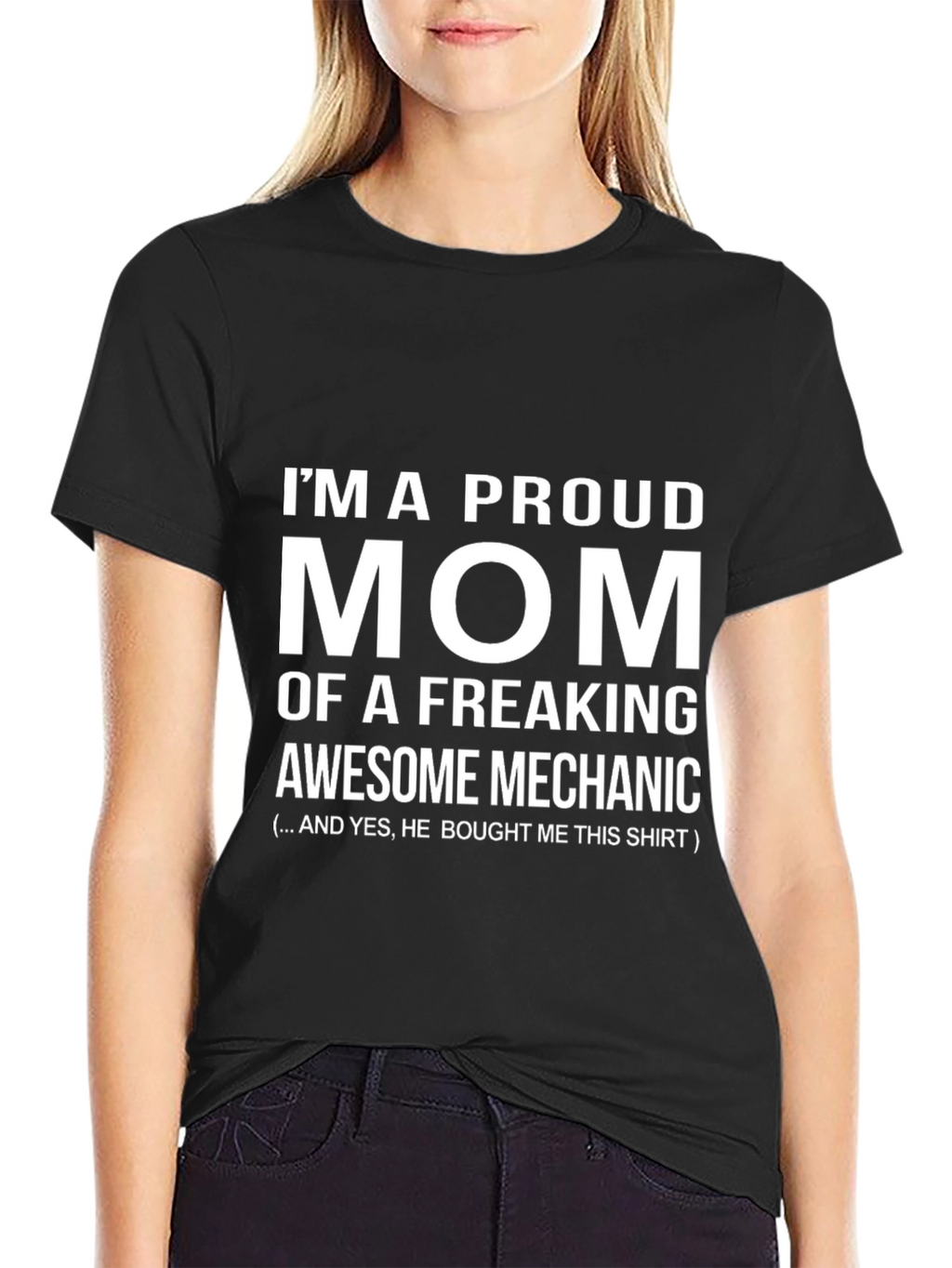 Proud Mom Mechanic T-Shirt - Gift Idea