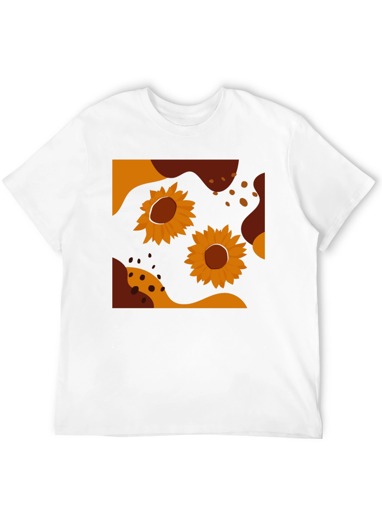 Sunflower Graphic Tee - Modern Abstract Design