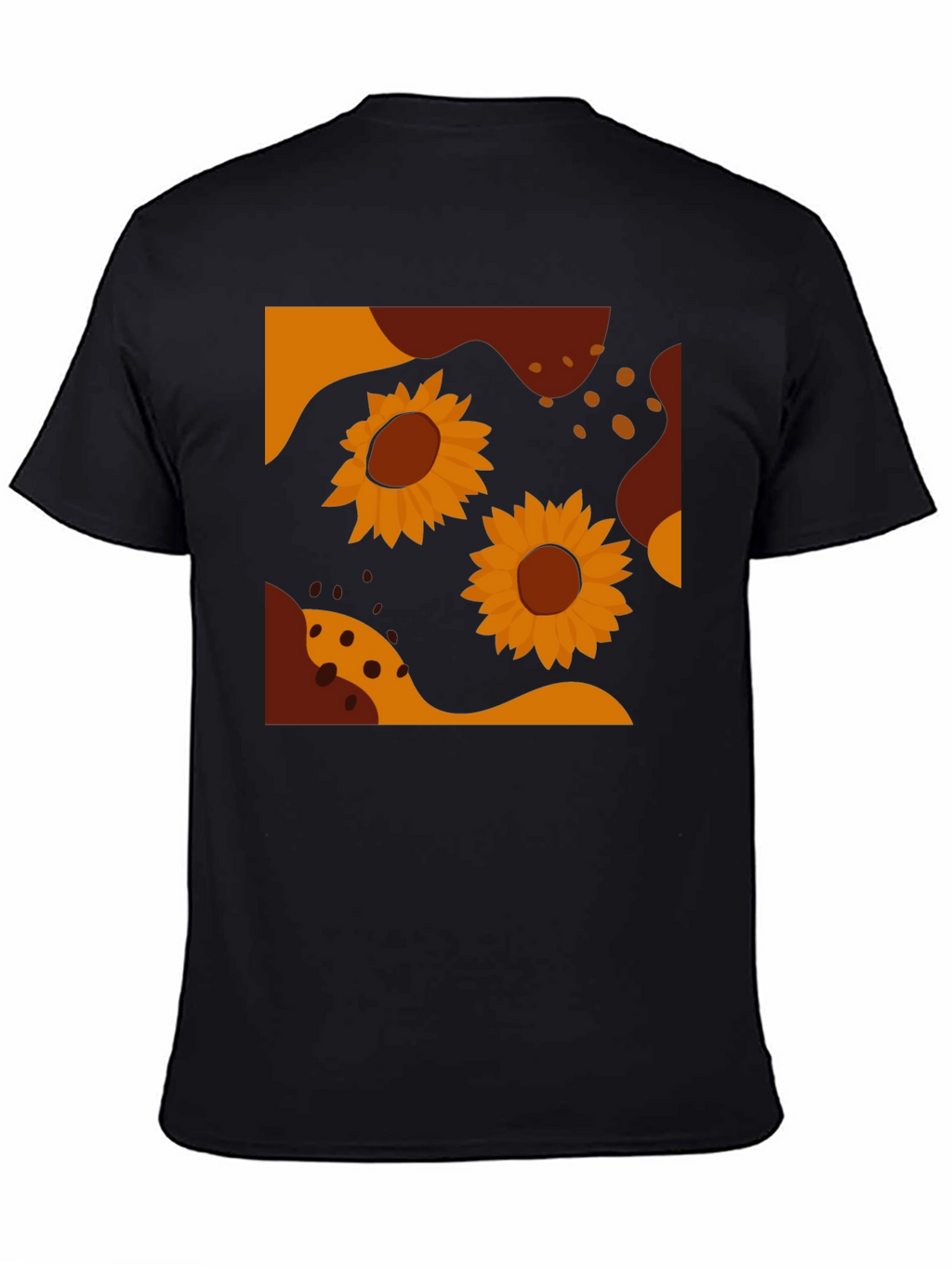 Sunflower Graphic Tee - Modern Abstract Design