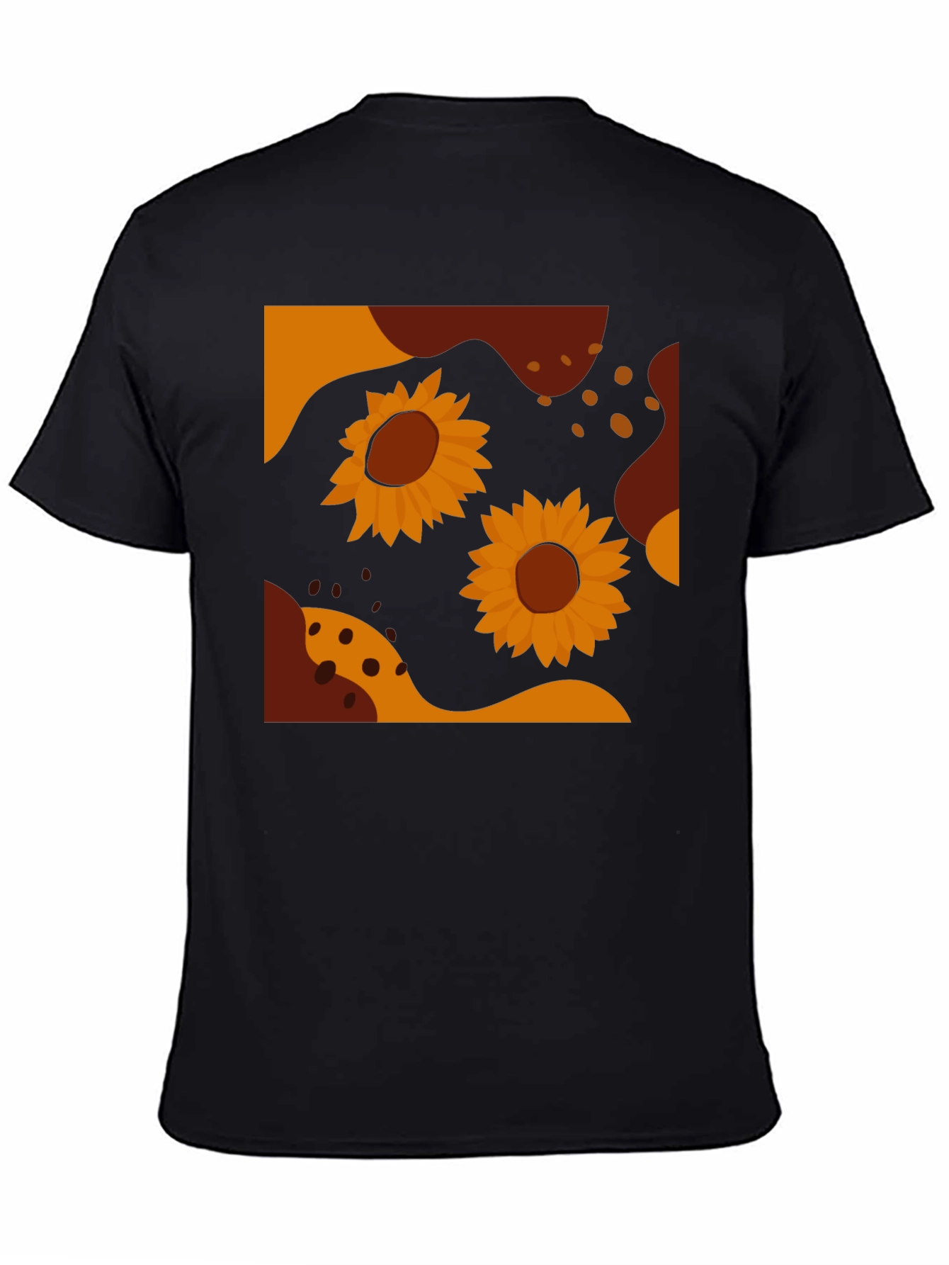 Sunflower Graphic Tee - Modern Abstract Design
