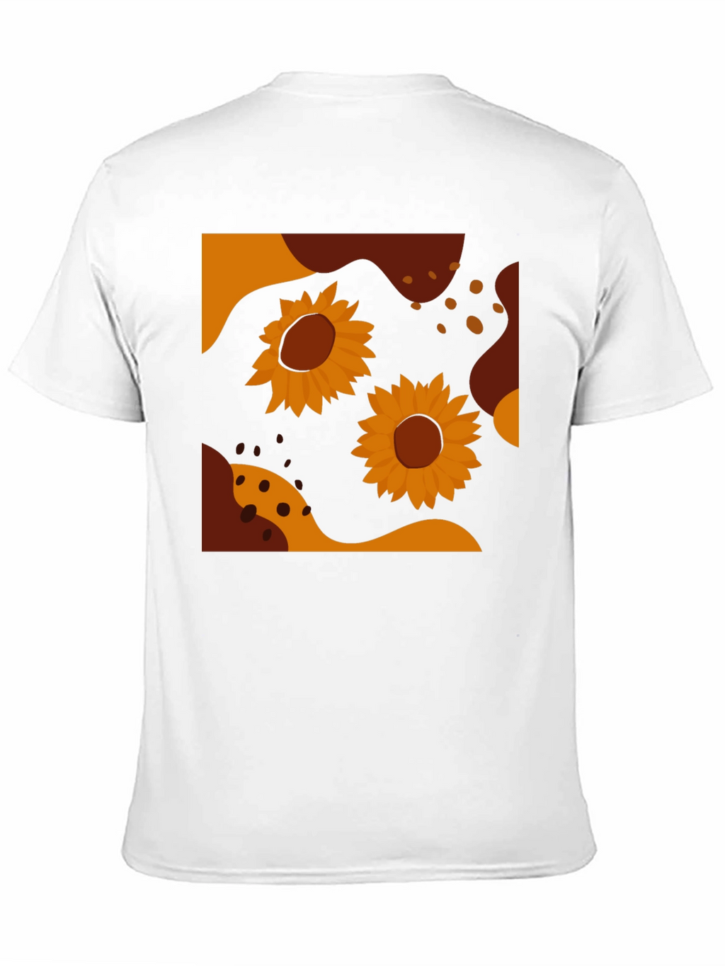 Sunflower Graphic Tee - Modern Abstract Design