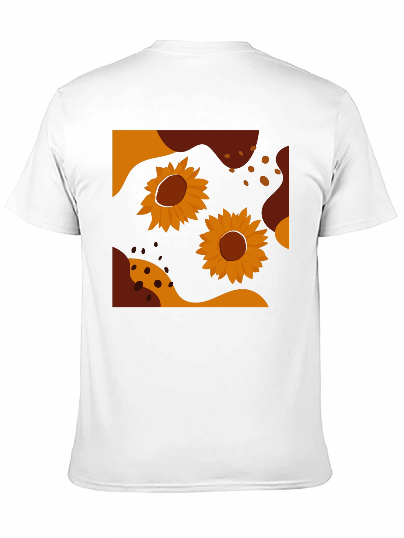 Sunflower Graphic Tee - Modern Abstract Design