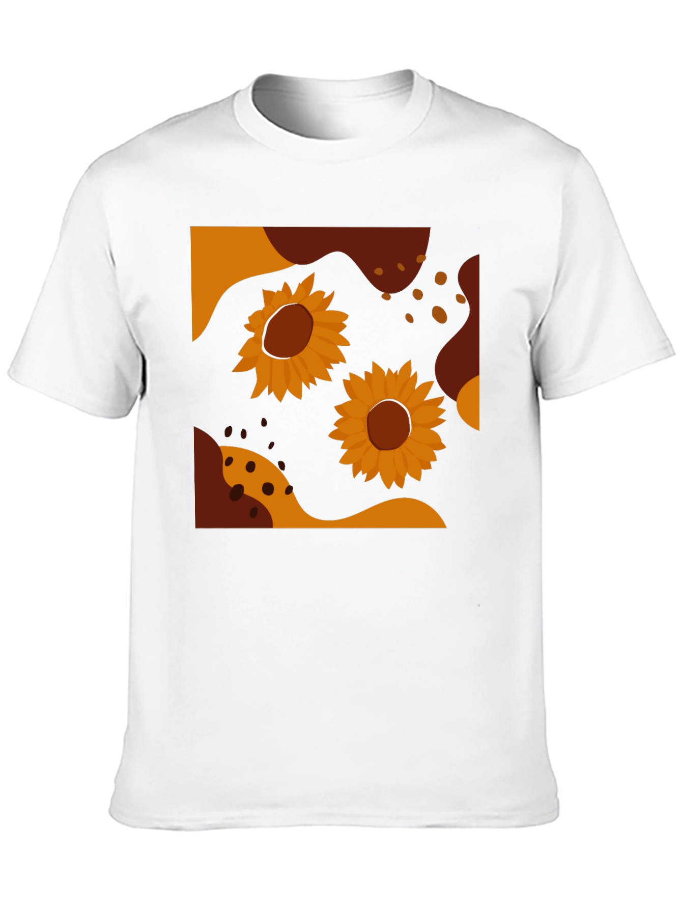 Sunflower Graphic Tee - Modern Abstract Design