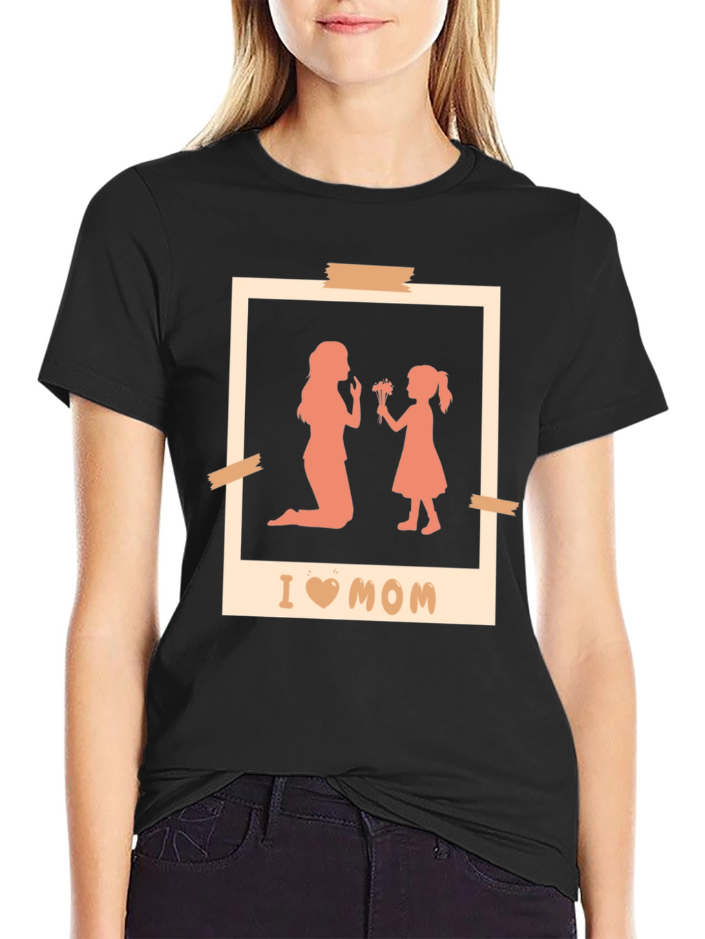 I Love Mom T-Shirt Mothers Day Gift