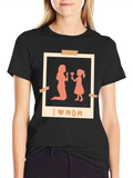 I Love Mom T-Shirt Mothers Day Gift