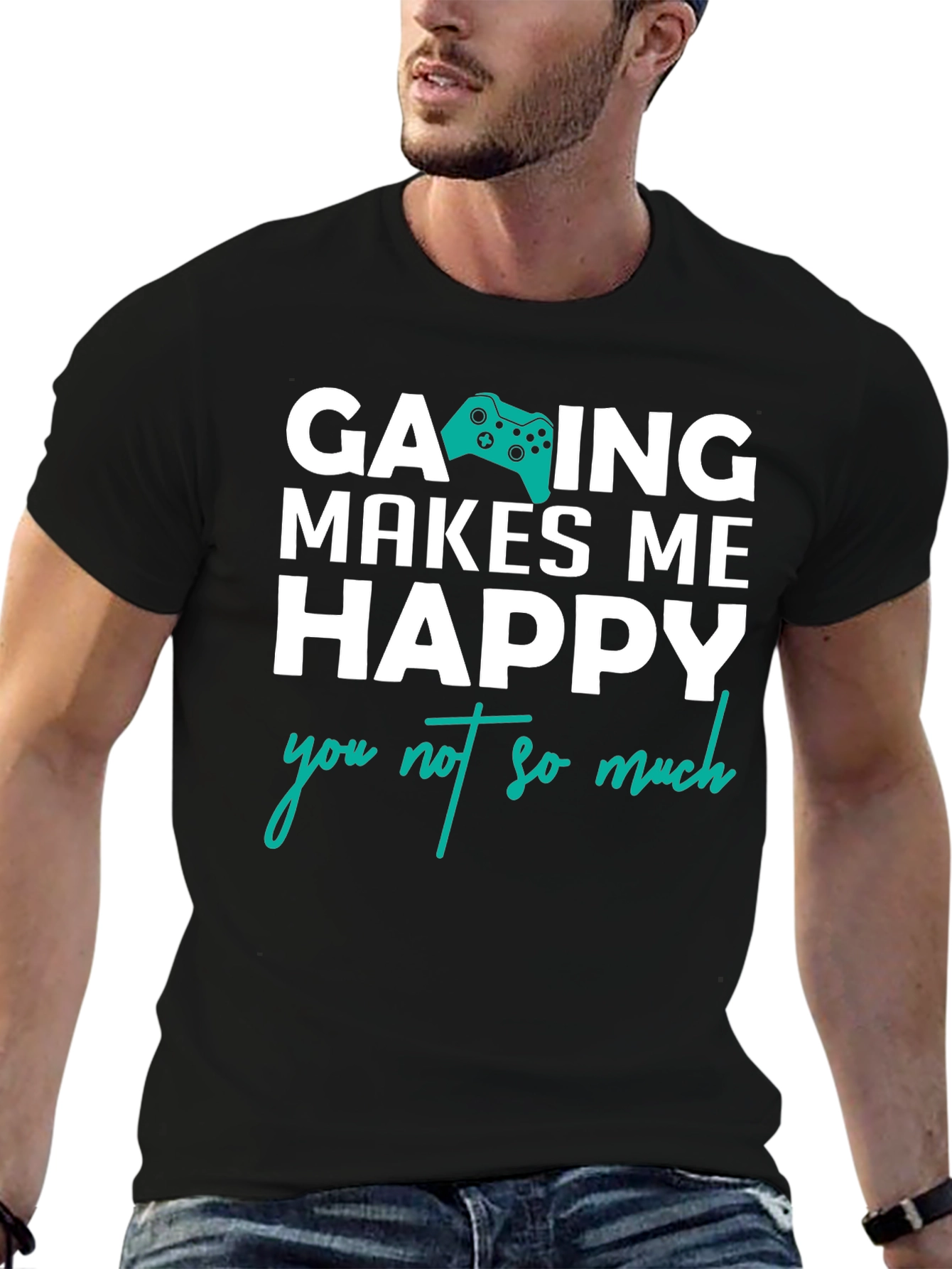 Gaming Makes Me Happy T-Shirt - Gamer Gift