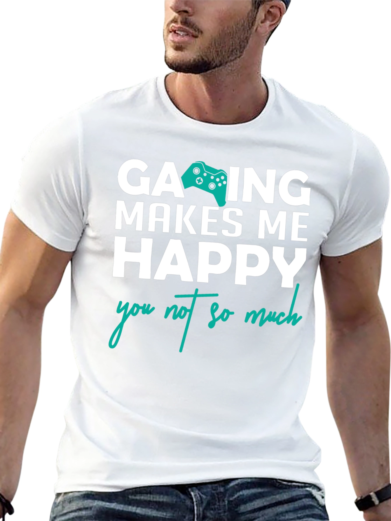 Gaming Makes Me Happy T-Shirt - Gamer Gift