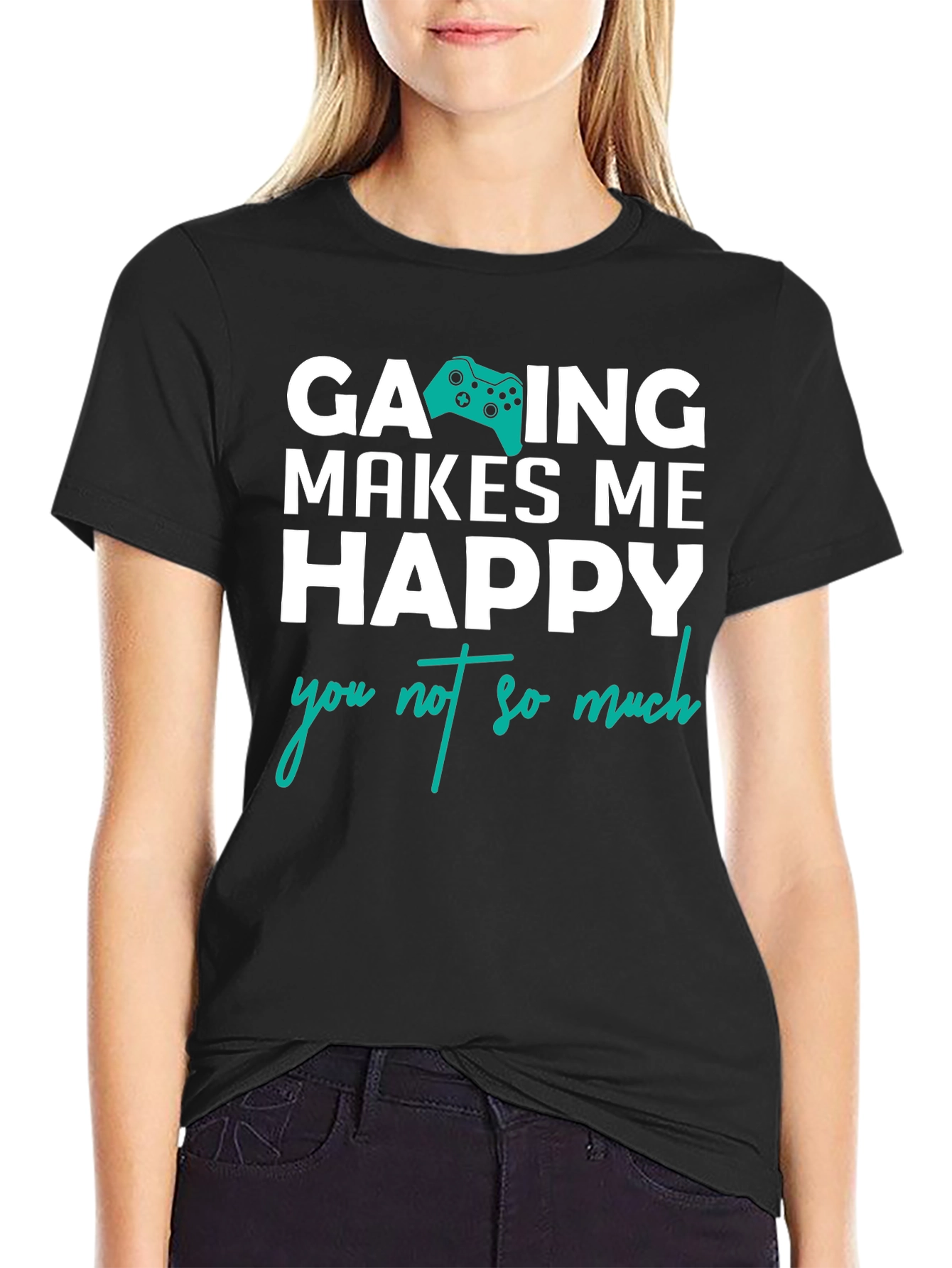 Gaming Makes Me Happy T-Shirt - Gamer Gift