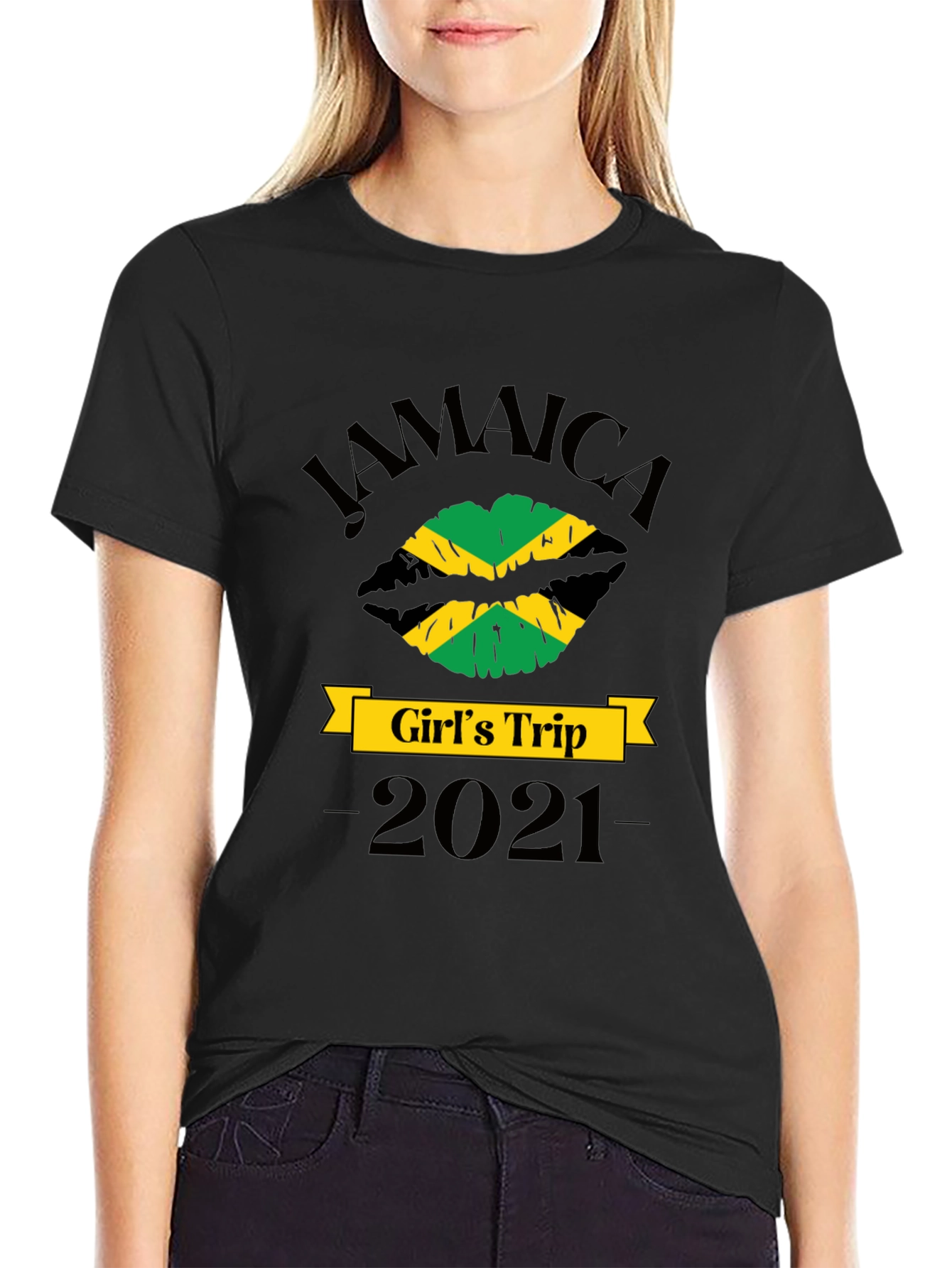 Jamaica Girls Trip 2021 Black T-Shirt
