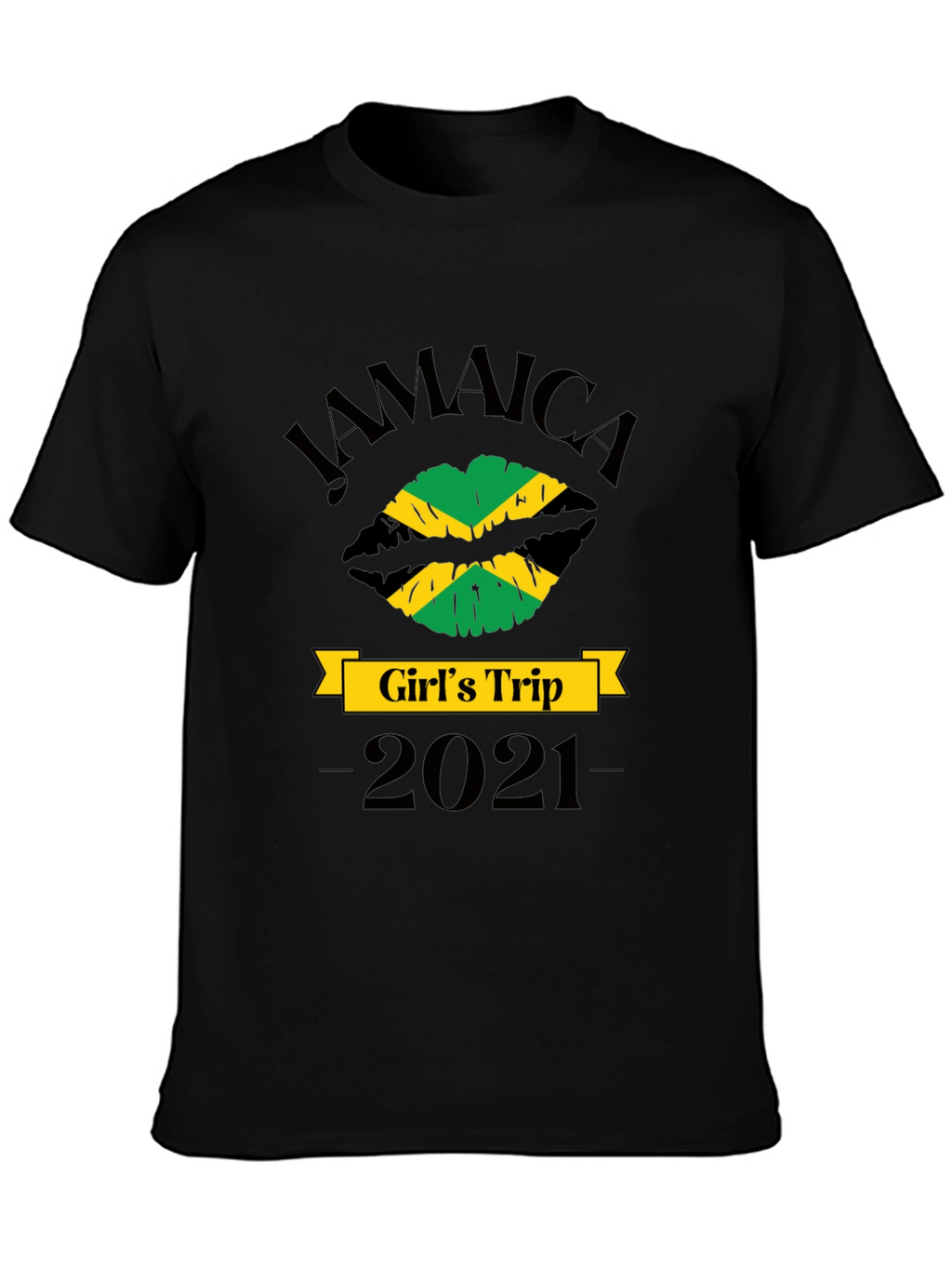 Jamaica Girls Trip 2021 Black T-Shirt