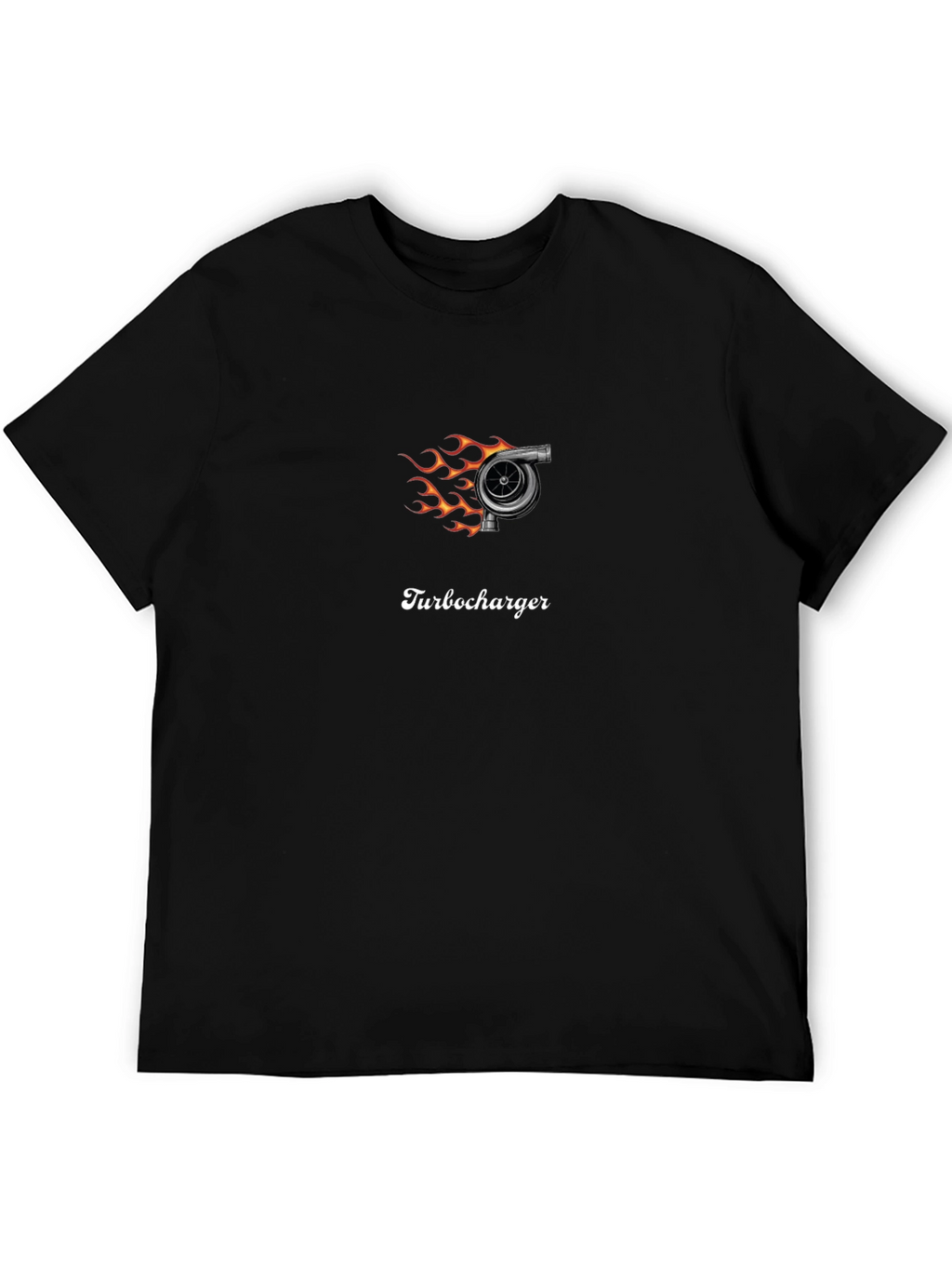 Turbocharger Flame Graphic Tee - Black