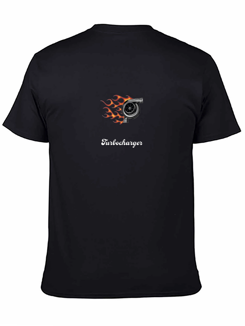 Turbocharger Flame Graphic Tee - Black