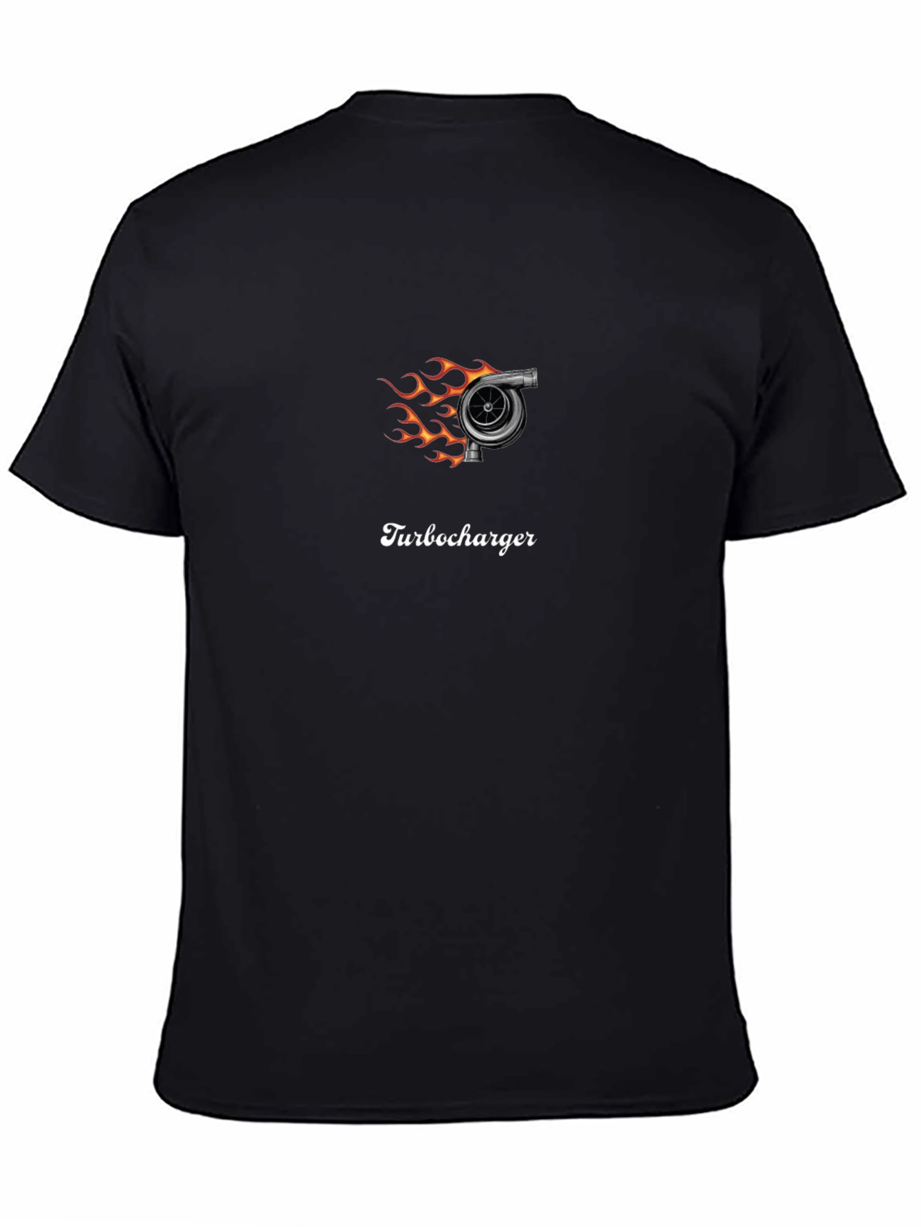 Turbocharger Flame Graphic Tee - Black