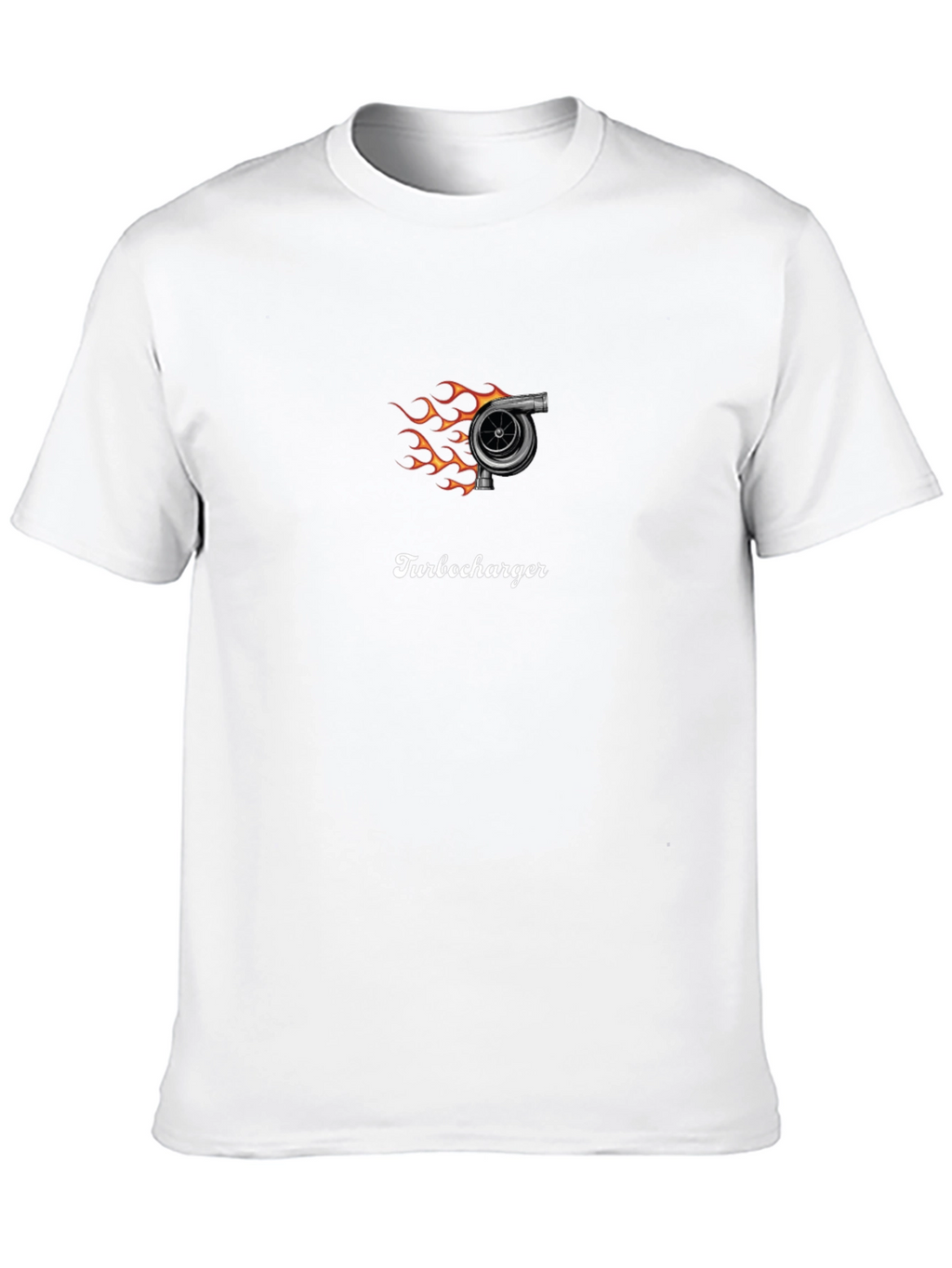 Turbocharger Flame Graphic Tee - Black