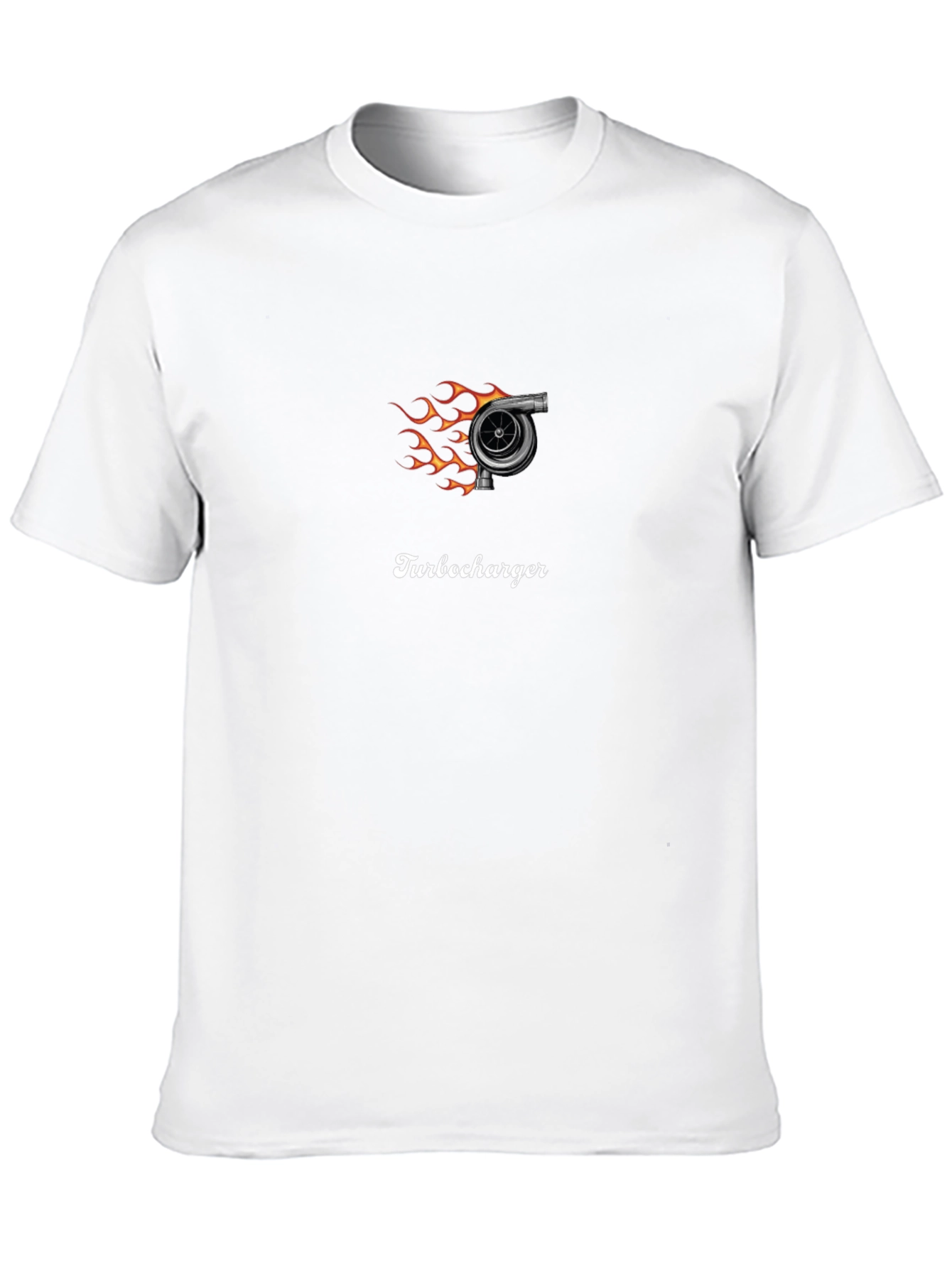 Turbocharger Flame Graphic Tee - Black