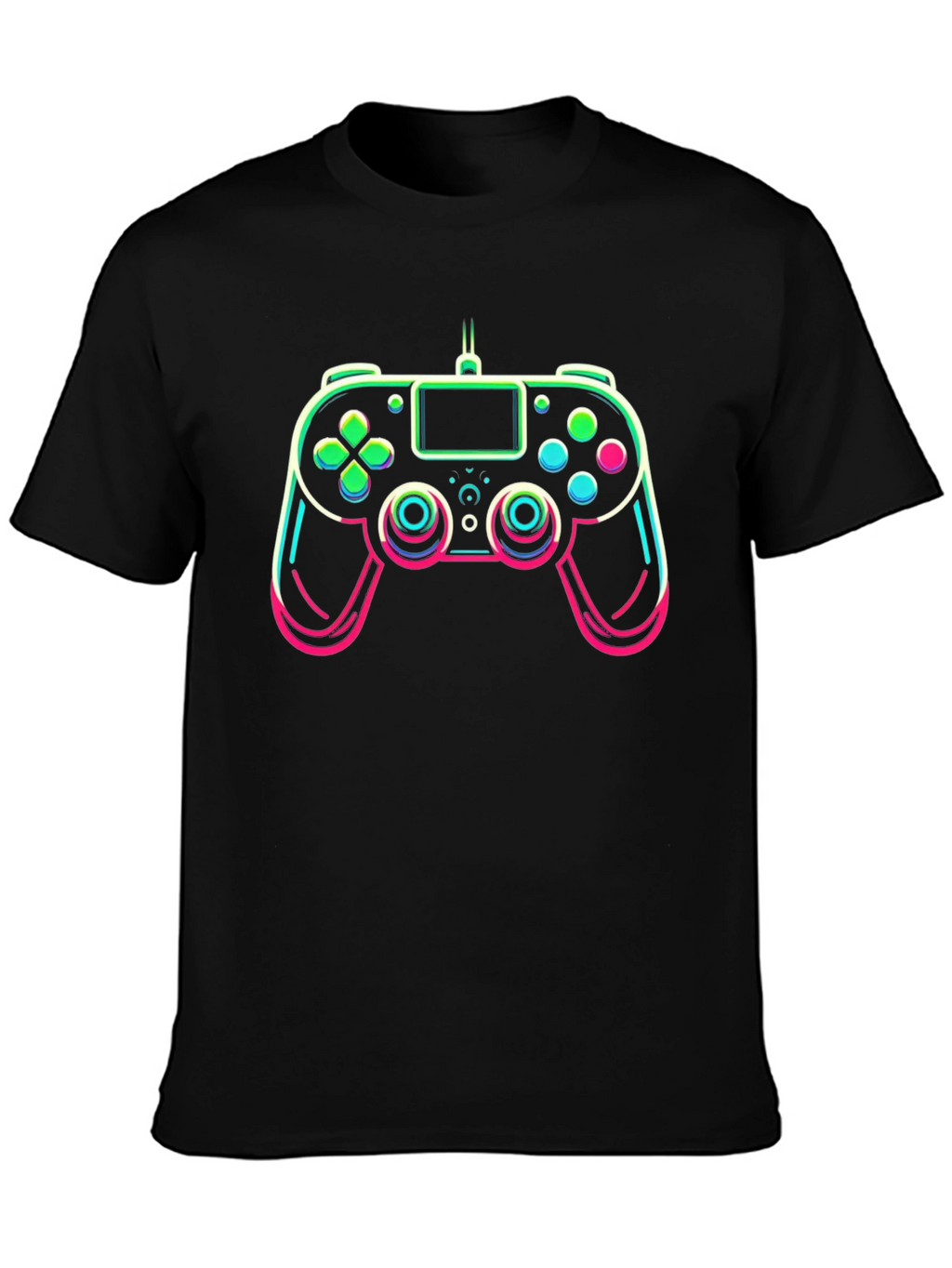 Gamer Controller Graphic Tee - Black