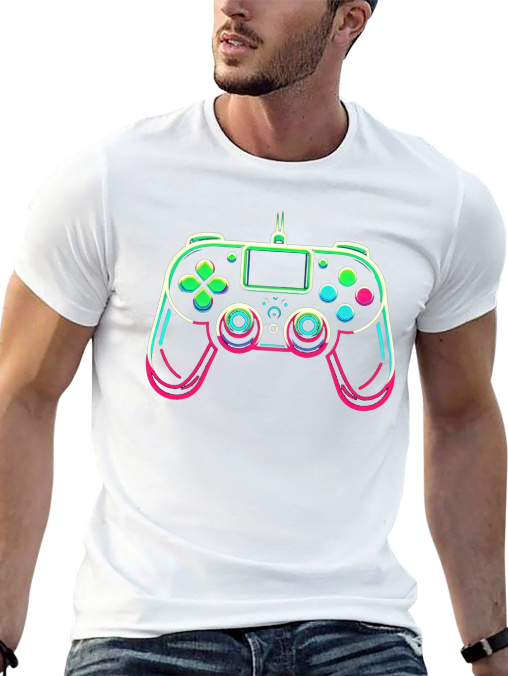Gamer Controller Graphic Tee - Black
