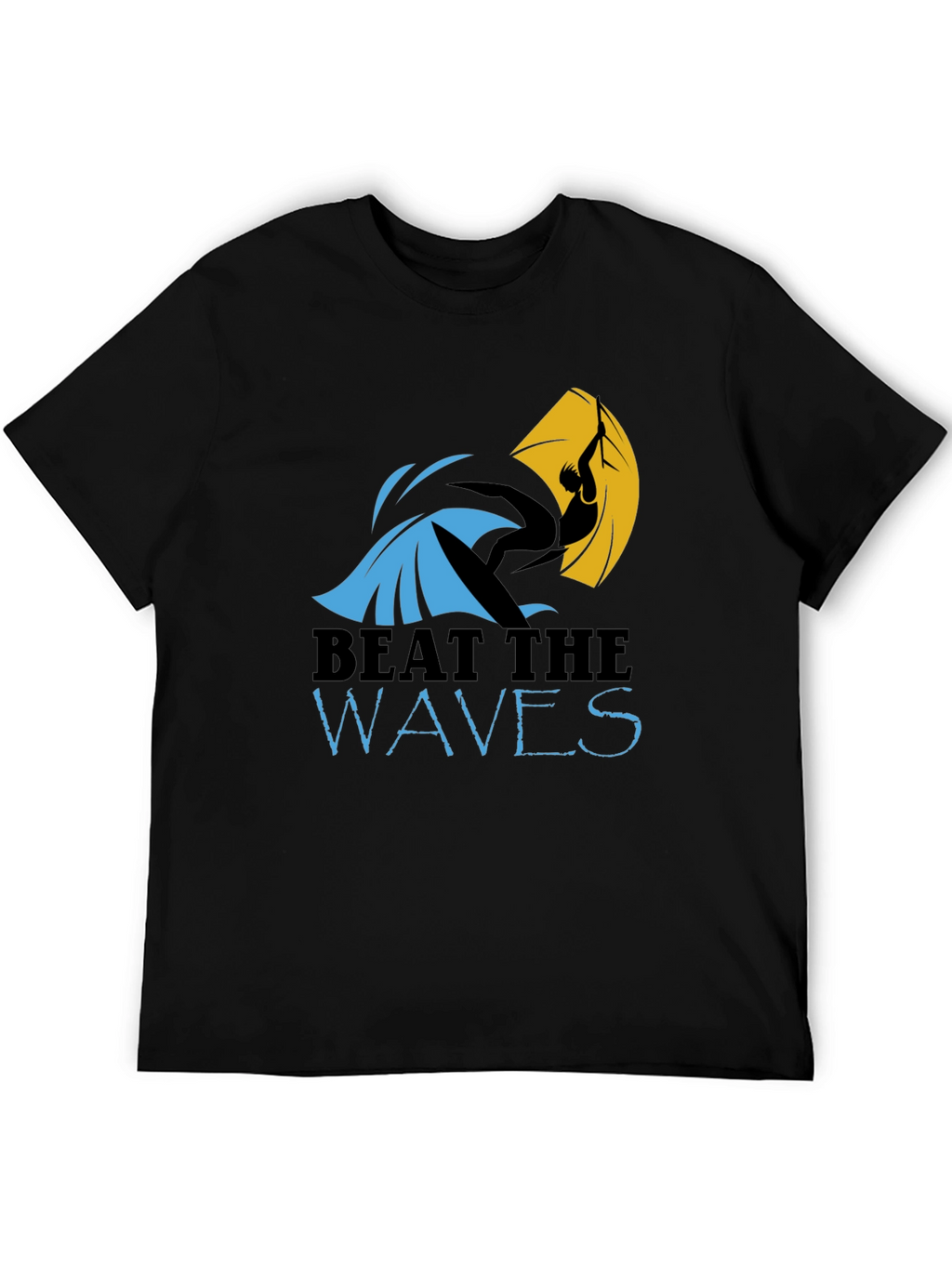 Beat the Waves Graphic T-Shirt - Surfing Design