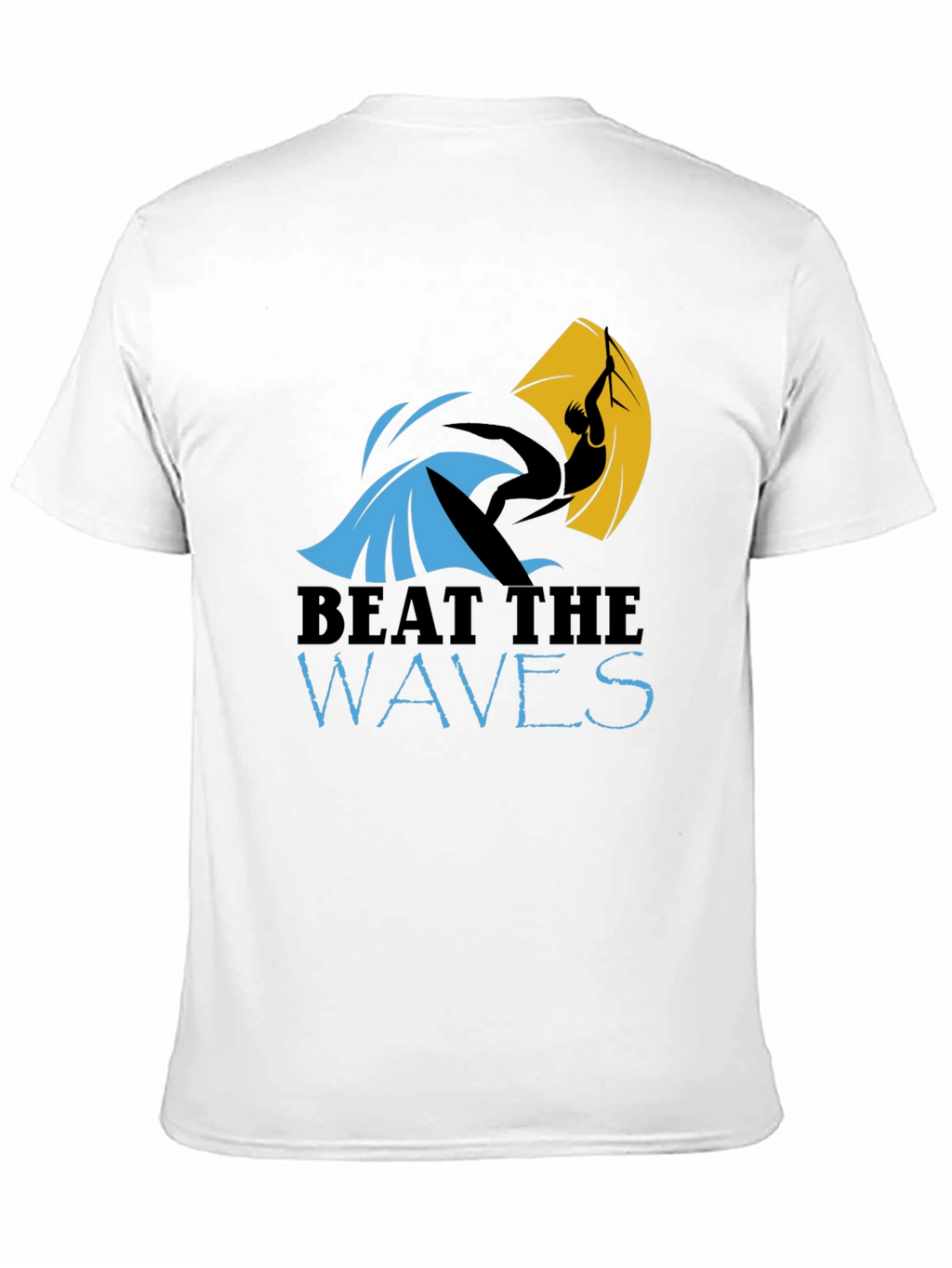 Beat the Waves Graphic T-Shirt - Surfing Design