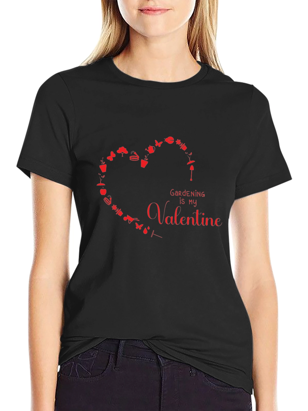 Gardening is My Valentine Graphic T-Shirt