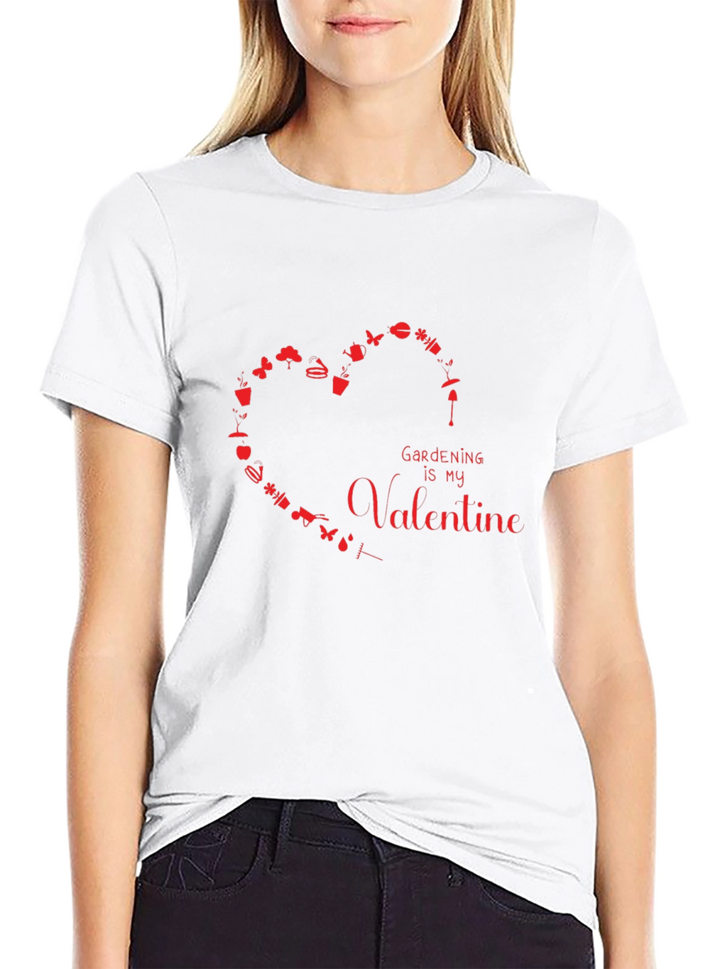 Gardening is My Valentine Graphic T-Shirt