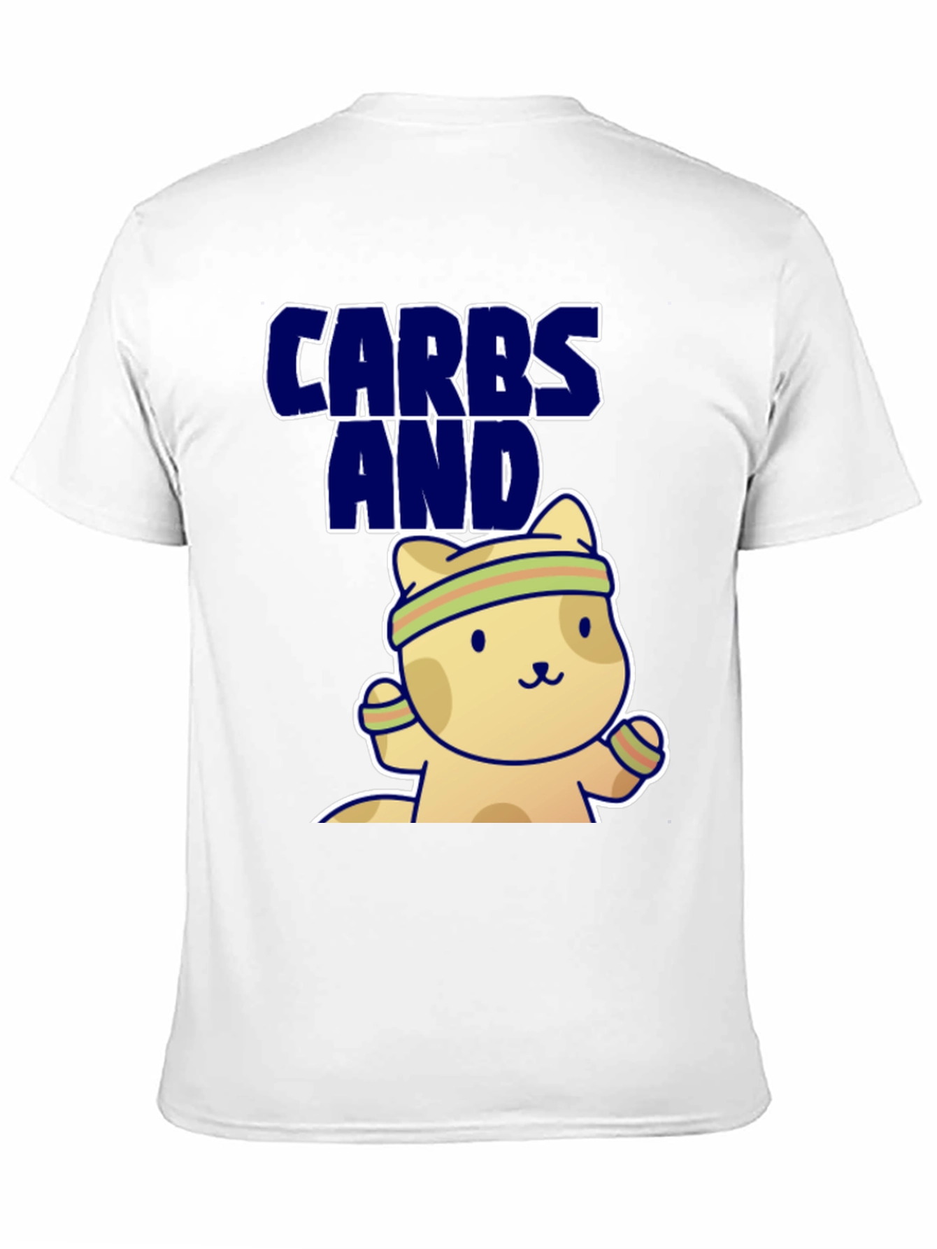 Carbs and Cardio T-Shirt | Cute Gym Cat Tee