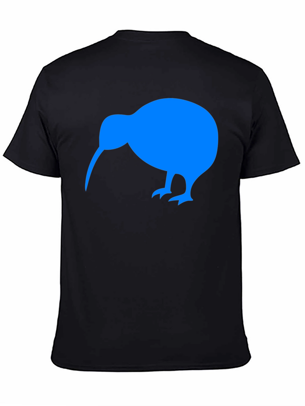 Kiwi Bird Graphic Tee - Black Cotton T-Shirt