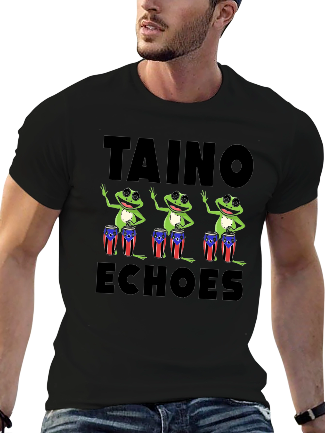 Taino Echoes Puerto Rico Frogs T-Shirt