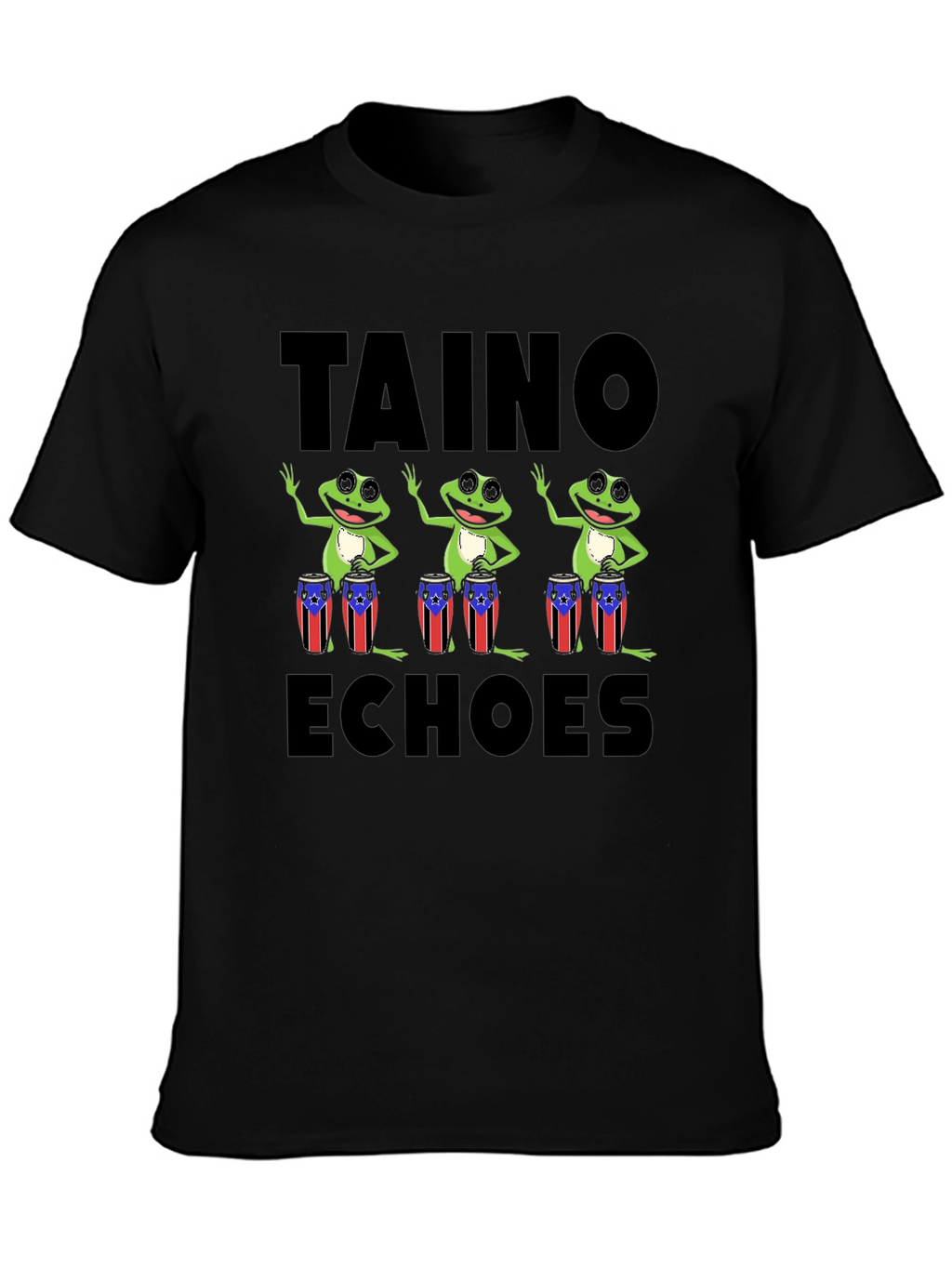 Taino Echoes Puerto Rico Frogs T-Shirt