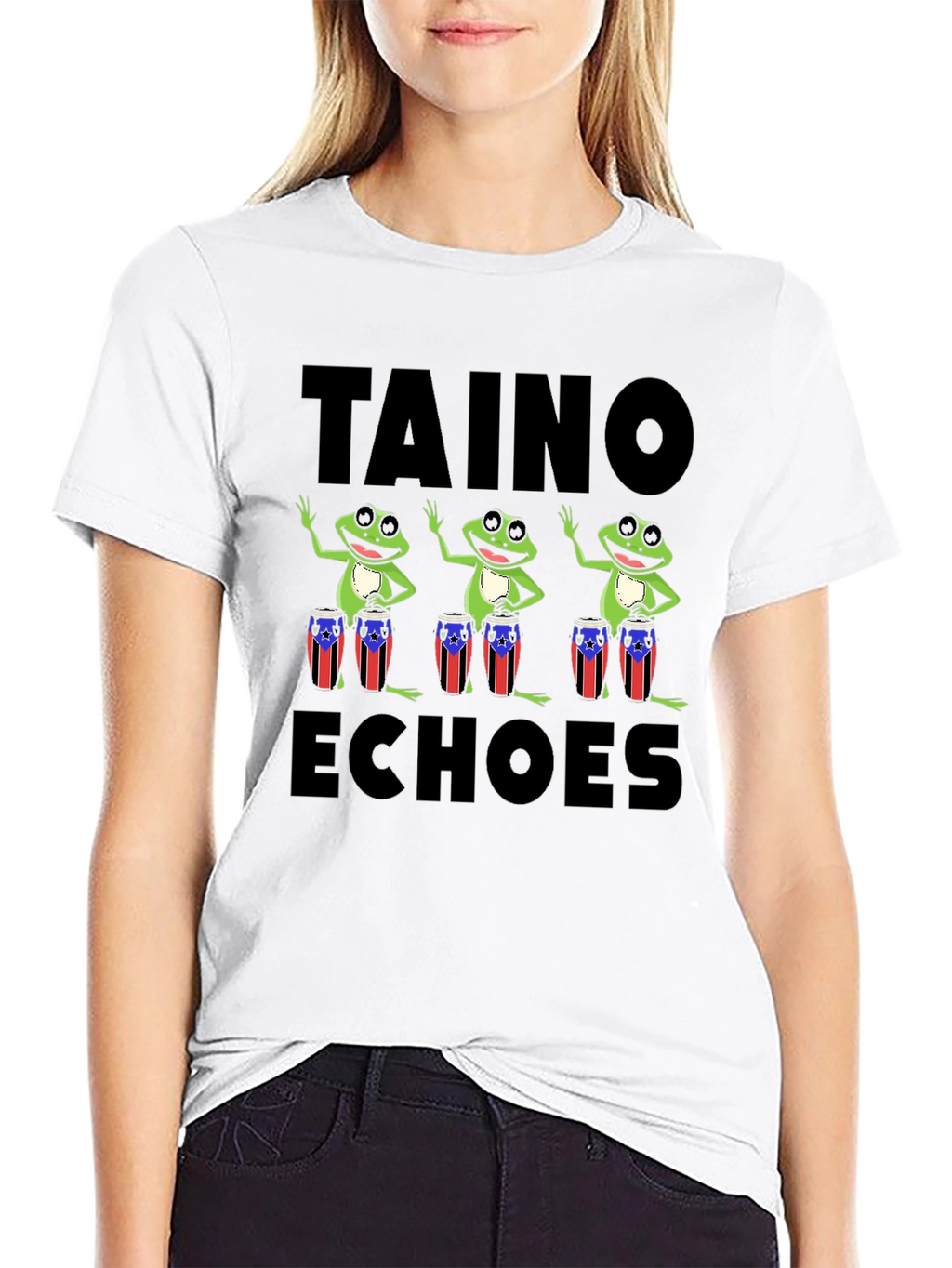 Taino Echoes Puerto Rico Frogs T-Shirt