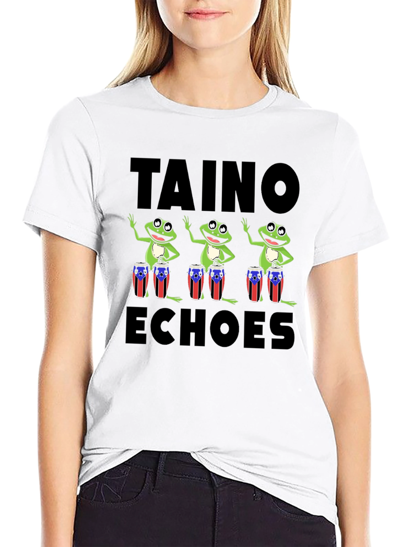 Taino Echoes Puerto Rico Frogs T-Shirt