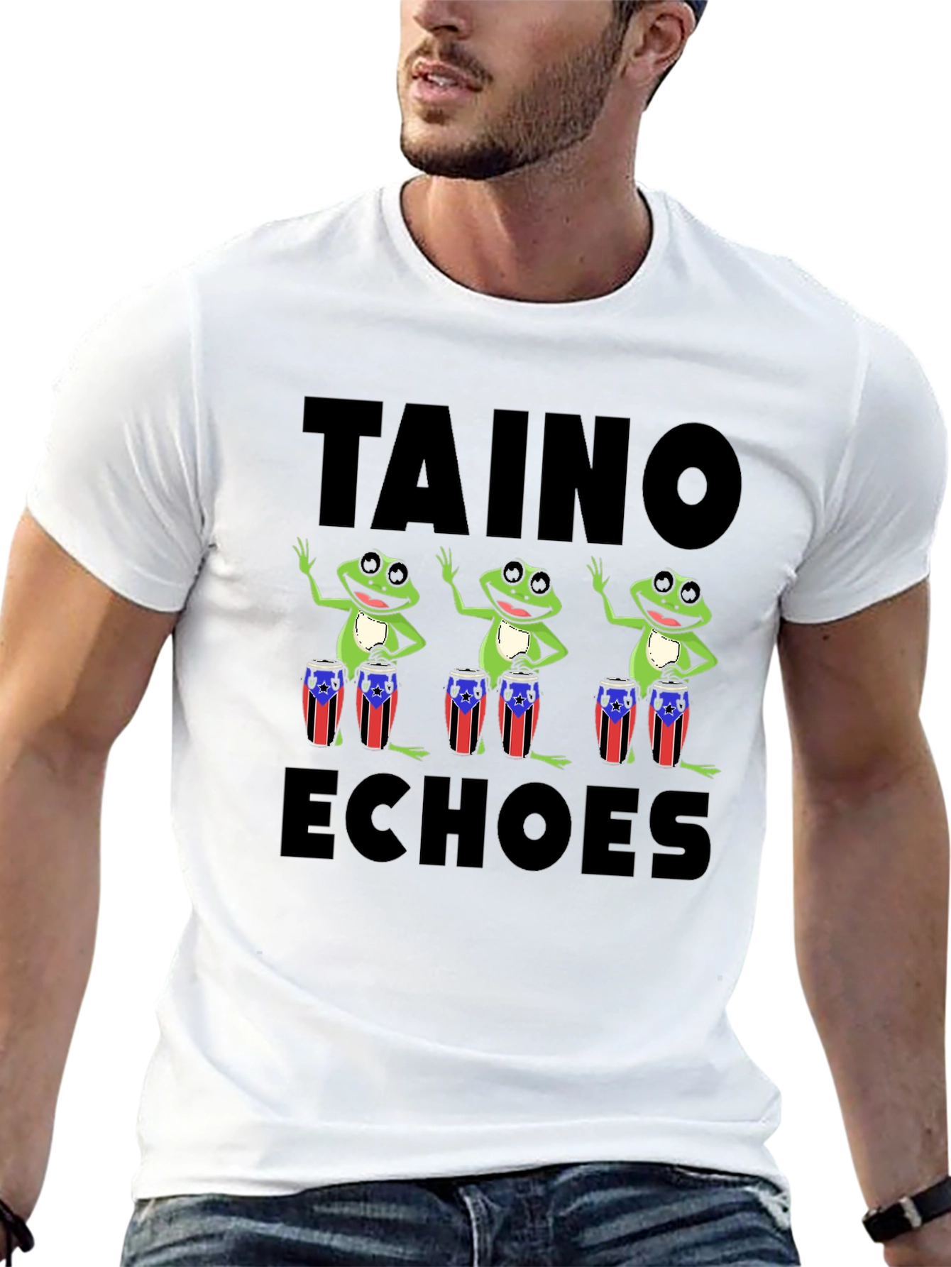 Taino Echoes Puerto Rico Frogs T-Shirt