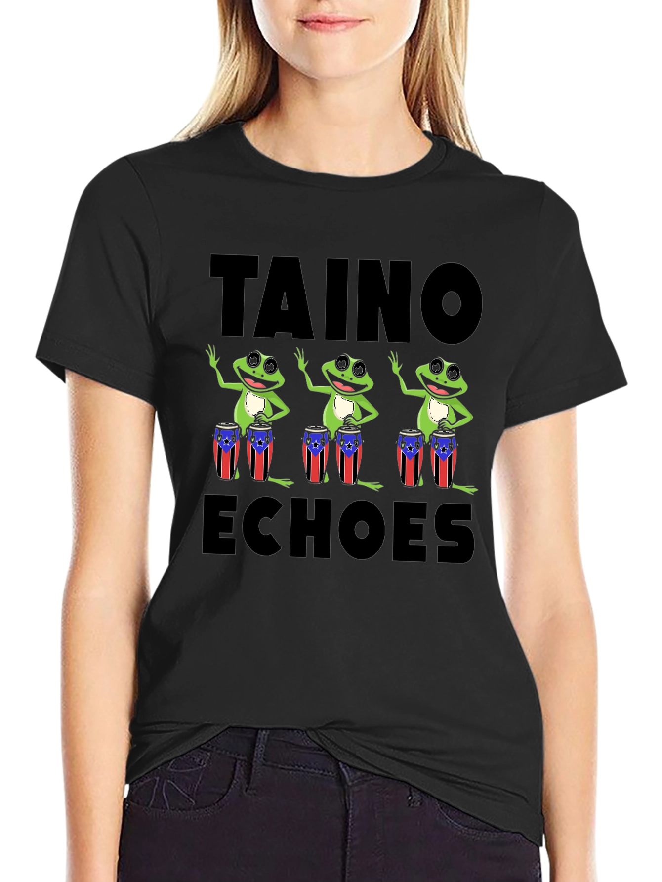 Taino Echoes Puerto Rico Frogs T-Shirt