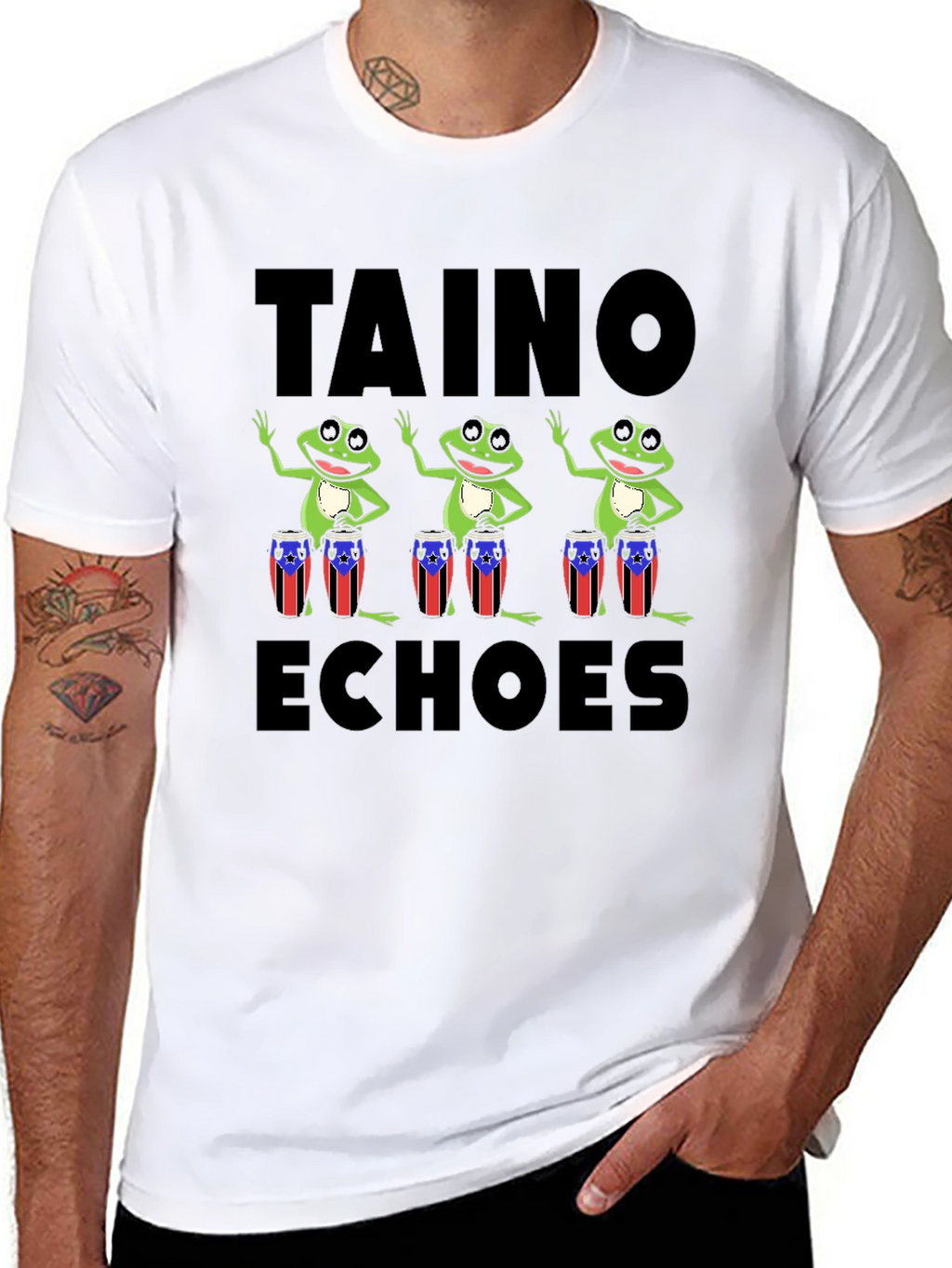 Taino Echoes Puerto Rico Frogs T-Shirt