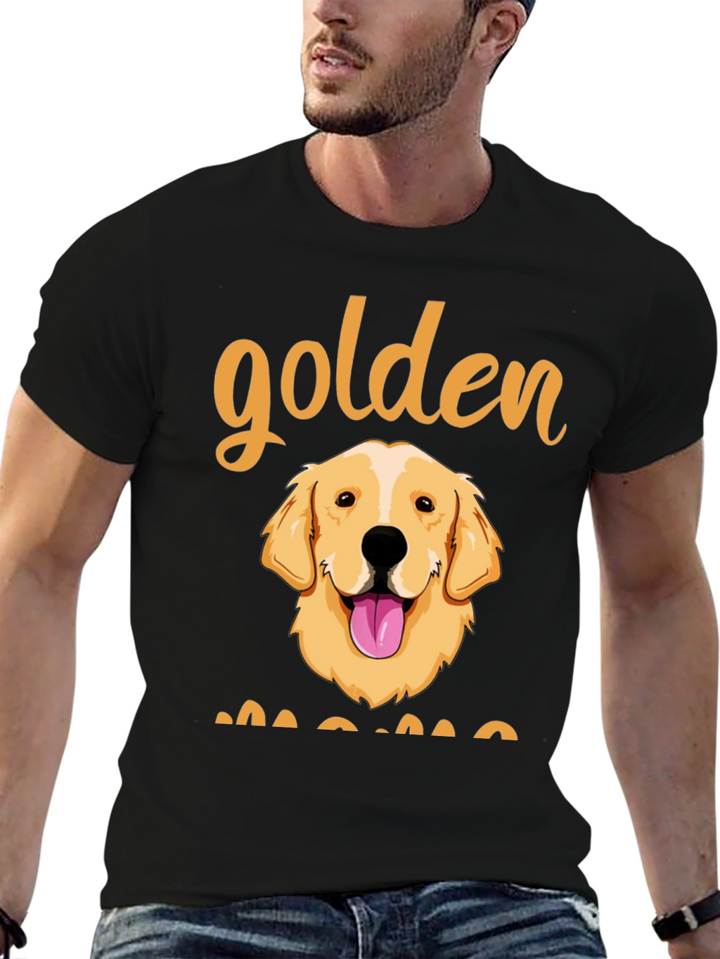 Golden Mama Dog T-Shirt Cute Pet Lover Tee