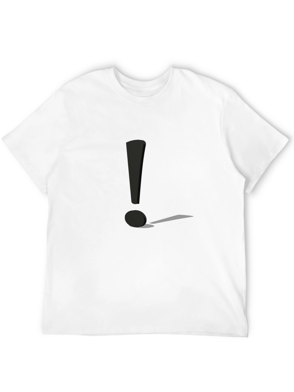 Exclamation Point Graphic Tee - Black Casual Shirt