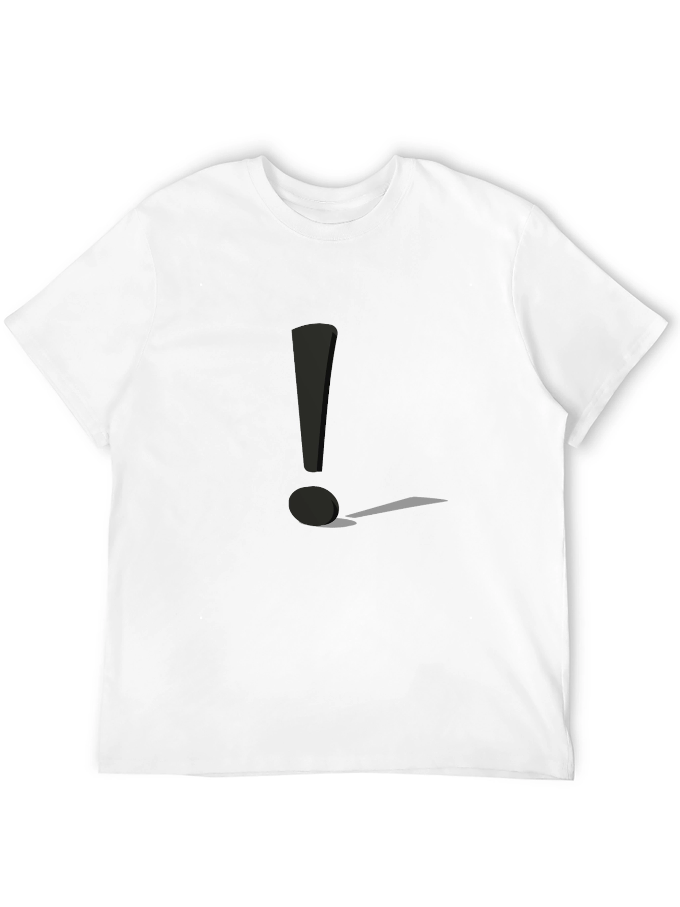 Exclamation Point Graphic Tee - Black Casual Shirt