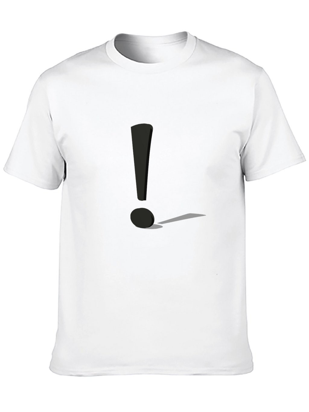 Exclamation Point Graphic Tee - Black Casual Shirt