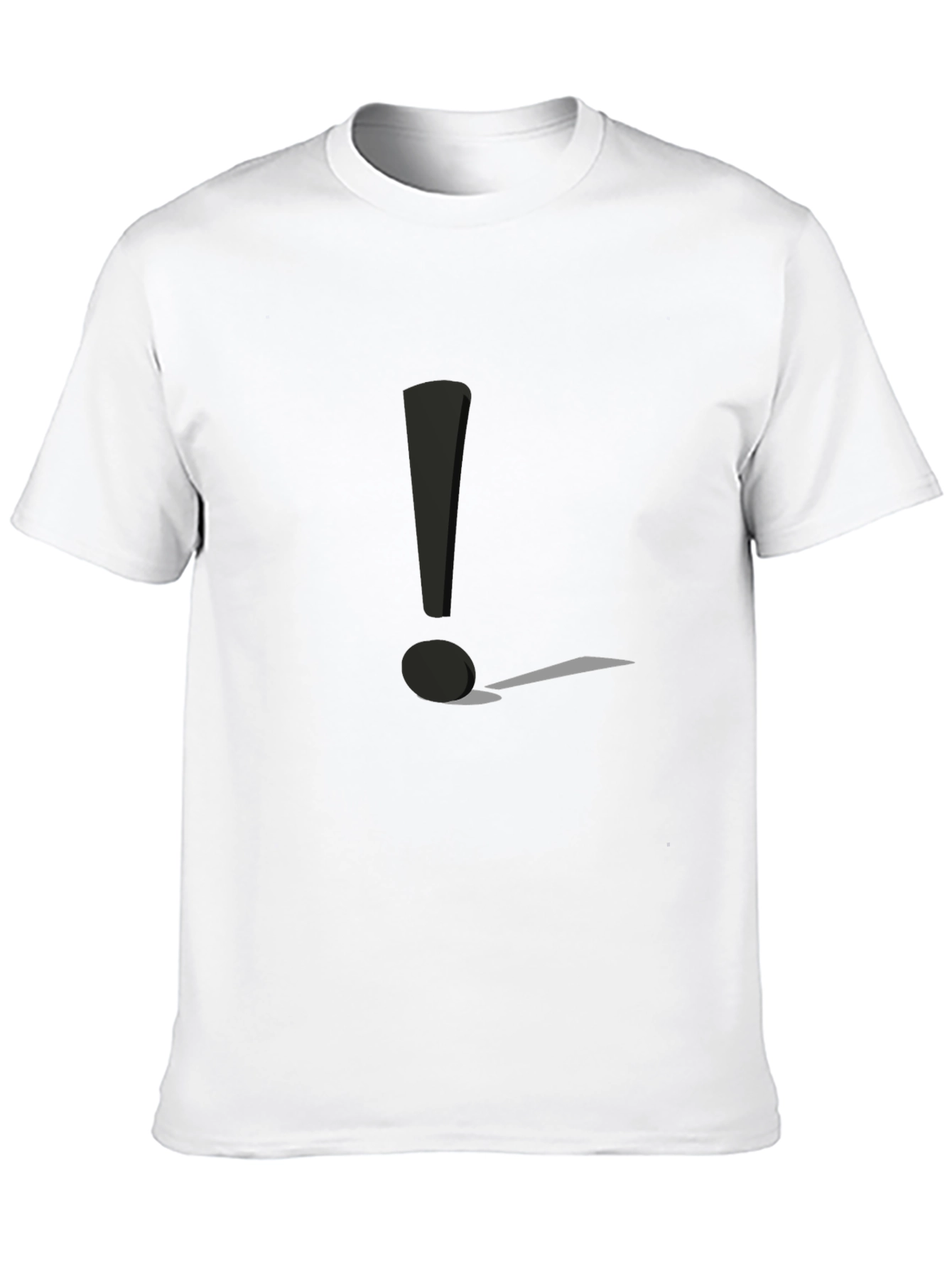 Exclamation Point Graphic Tee - Black Casual Shirt