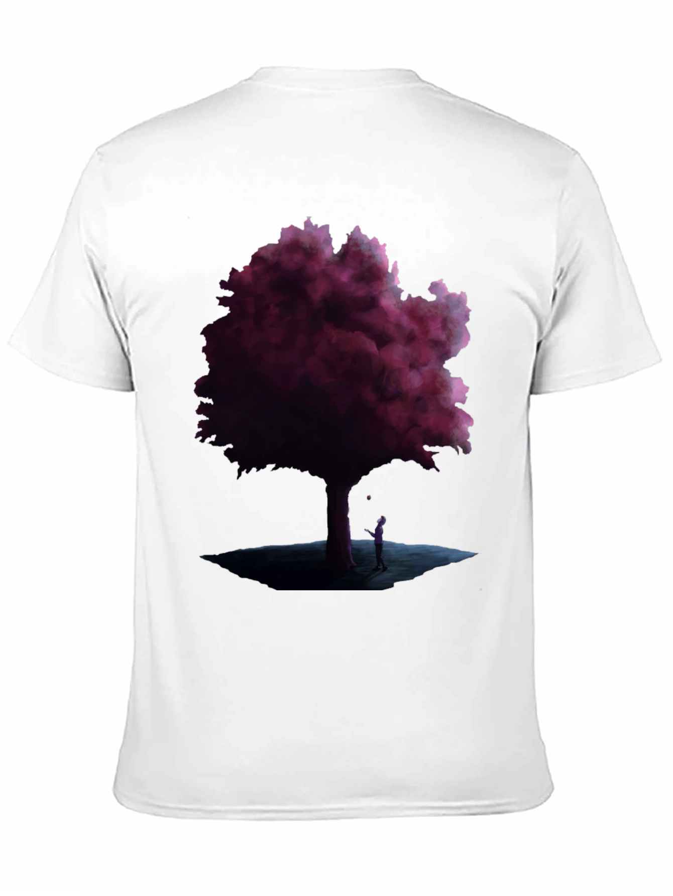 Mystic Tree Graphic Tee - Black Cotton Blend