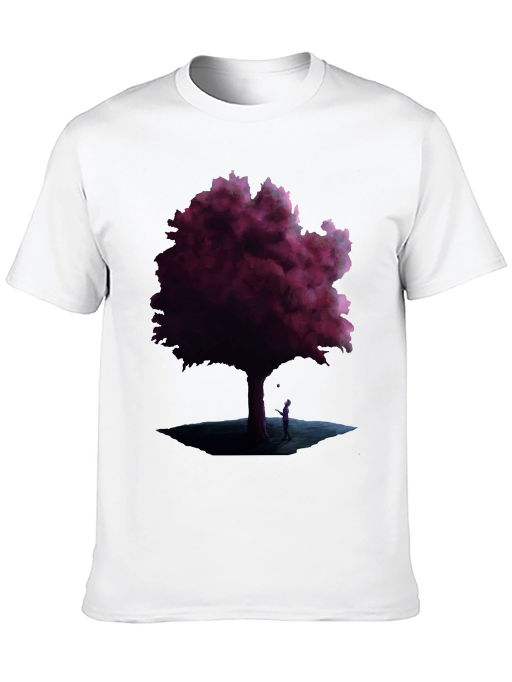 Mystic Tree Graphic Tee - Black Cotton Blend