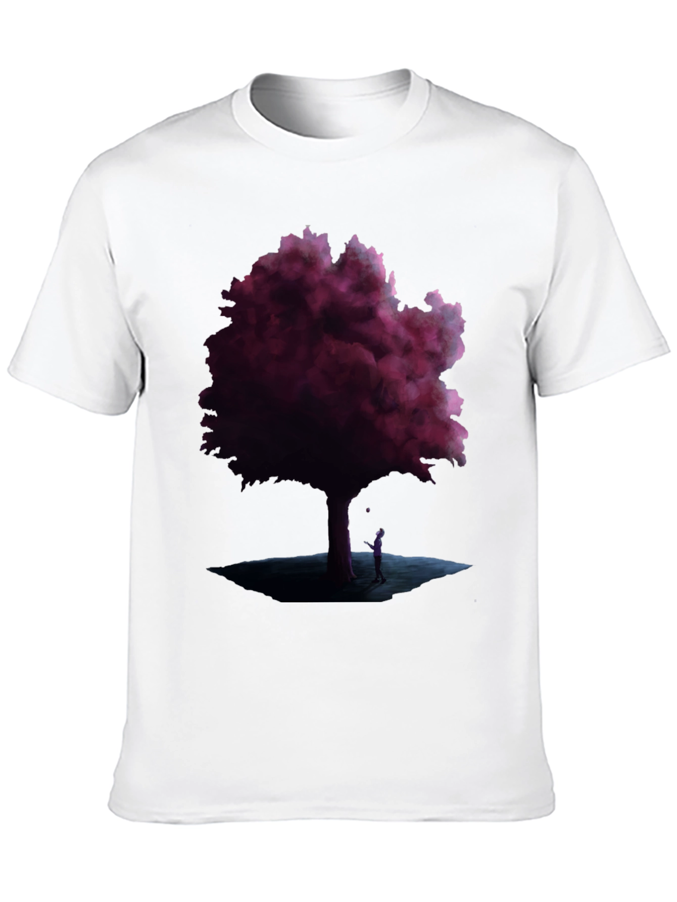 Mystic Tree Graphic Tee - Black Cotton Blend