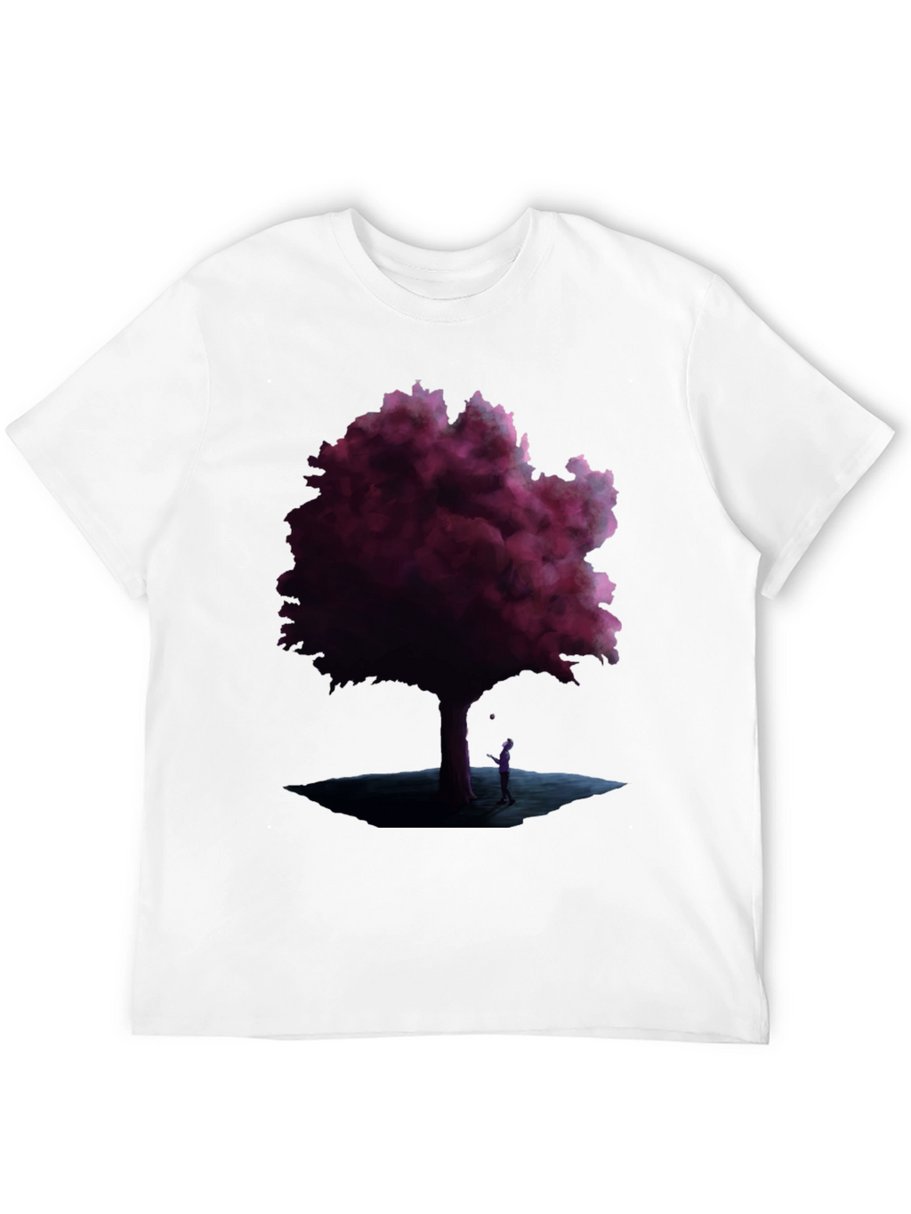 Mystic Tree Graphic Tee - Black Cotton Blend