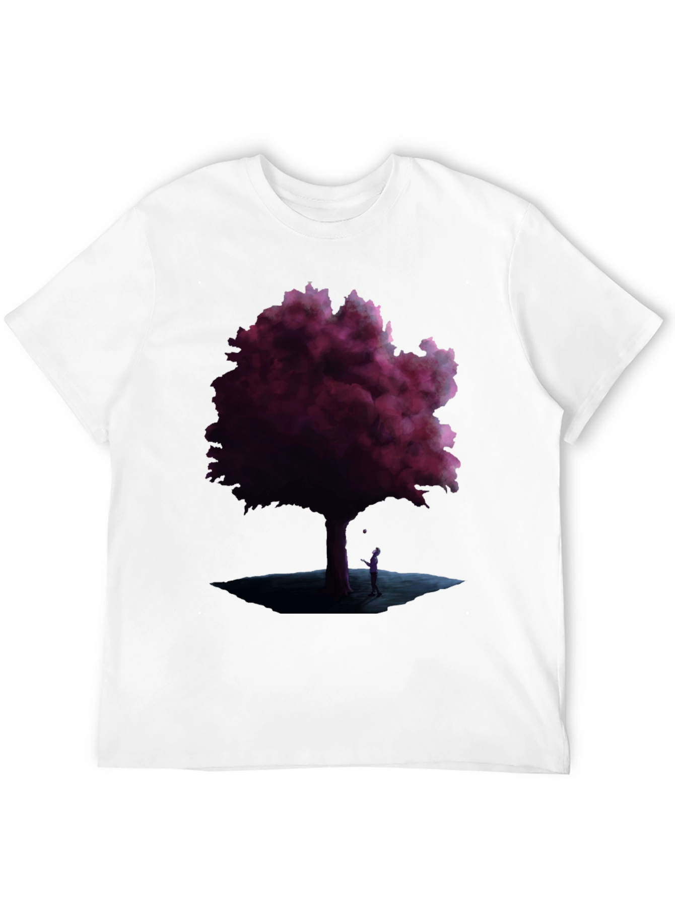 Mystic Tree Graphic Tee - Black Cotton Blend
